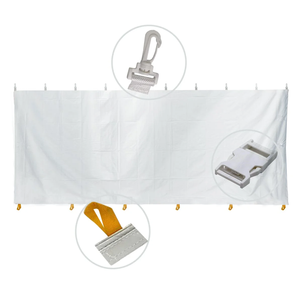 Party and Canopy Tent Premium Blockout Sidewall Kit, 20' x 30'