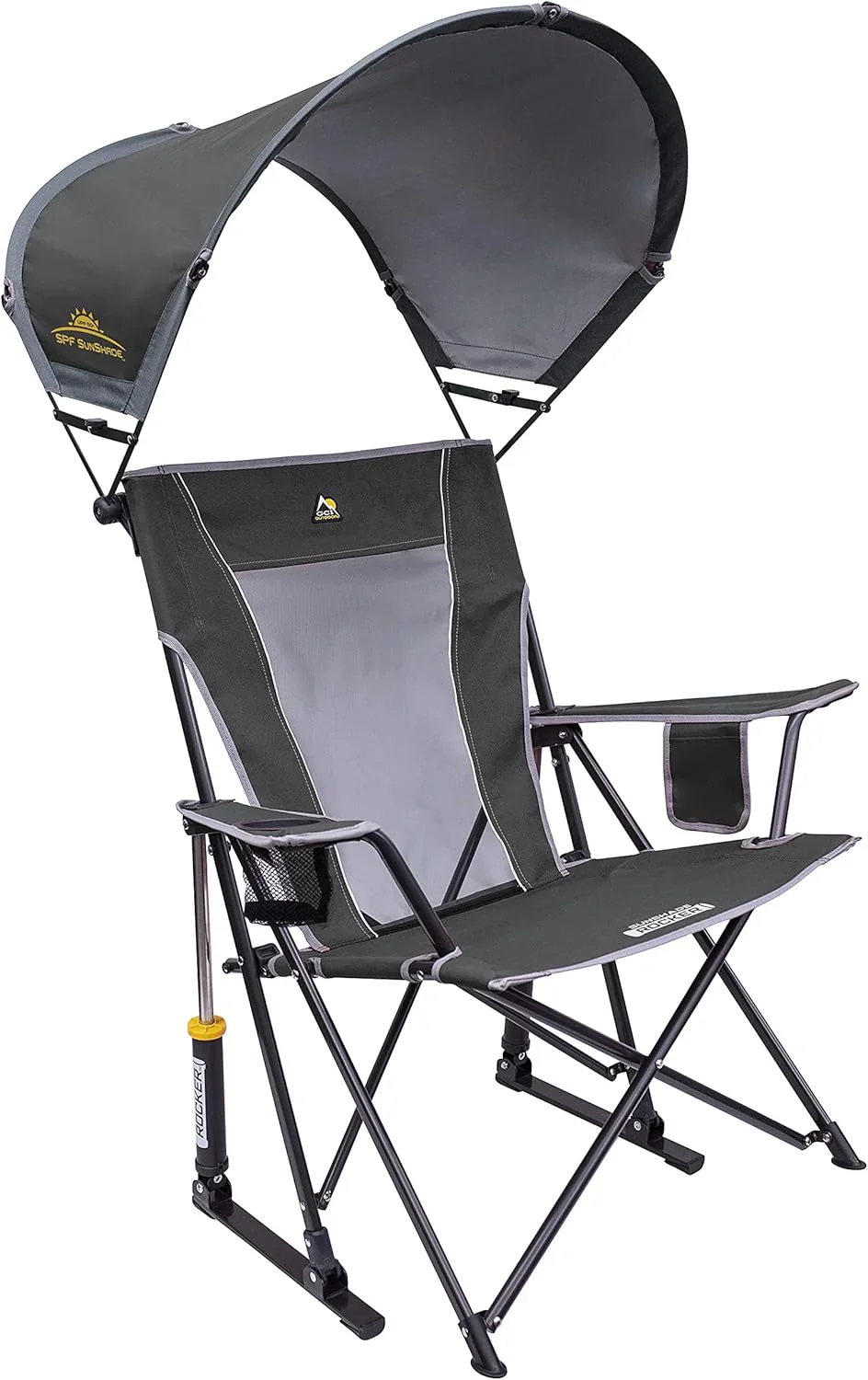 GCI Outdoor Sunshade Rocker Outdoor Rocking Chair with Canopy