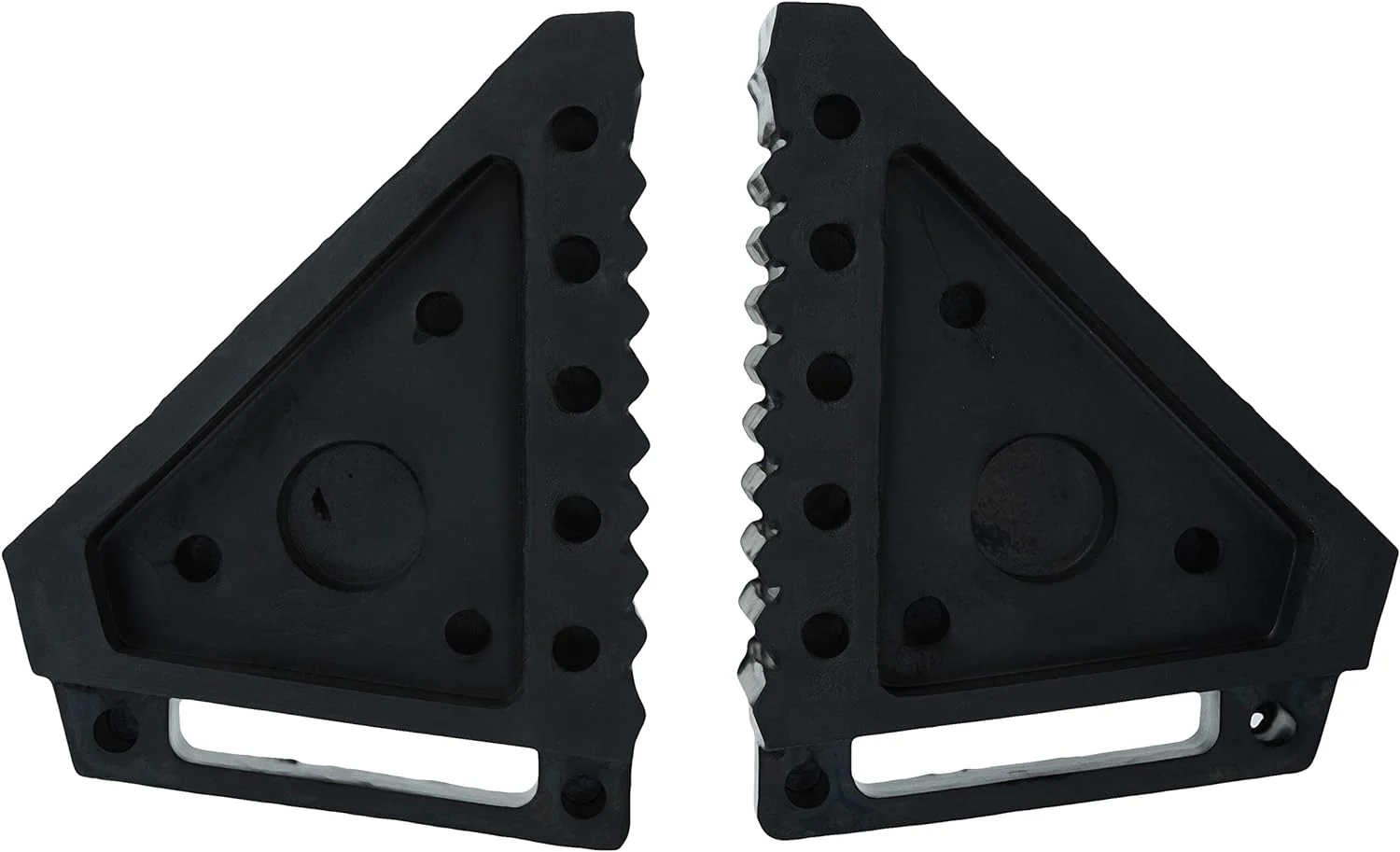 10-Ton Medium Height Pin Type Jack Stands, Pair, Red