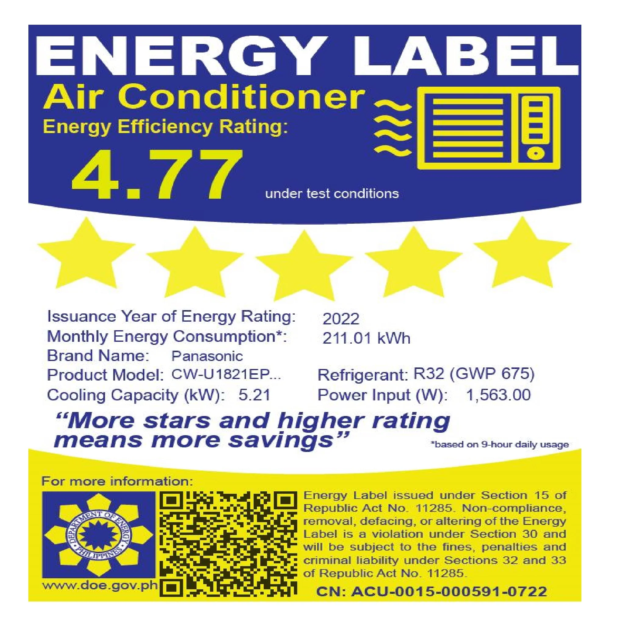 2 HP Split Air Conditioner Inverter with Efficient Airflow