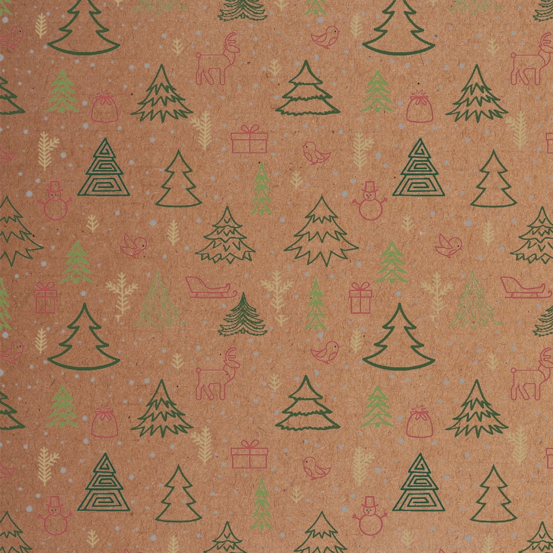 Ucanpack Christmas Mailing Boxes 11 x 11 x 5" - Winter Forest Printed Christmas Boxes - Holiday Shipping Box Made In USA Holiday Box Corrugated Shipping Boxes