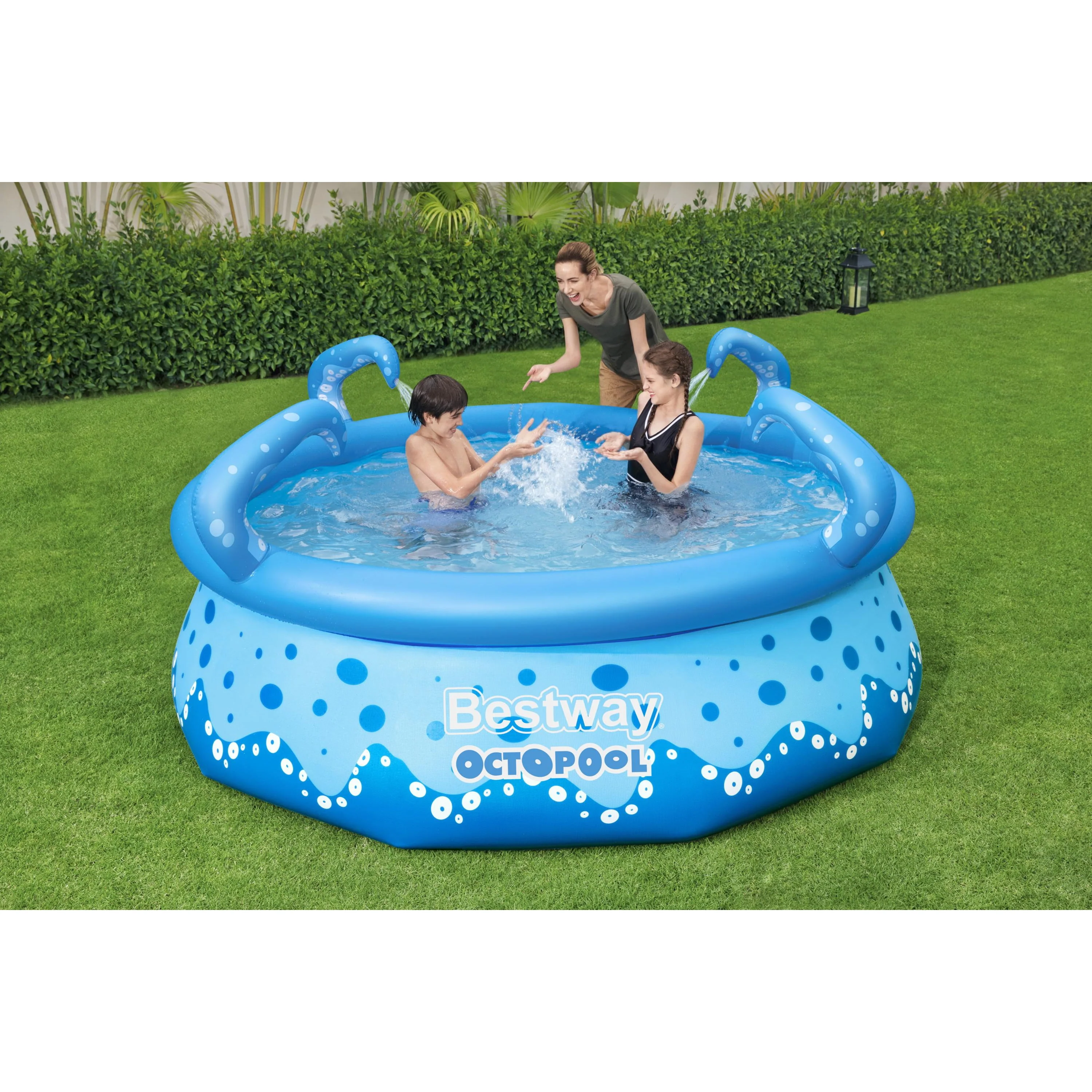 Bestway - H2OGO! 9' x 30" OctoPool Inflatable Spray Swimming Pool for Kids