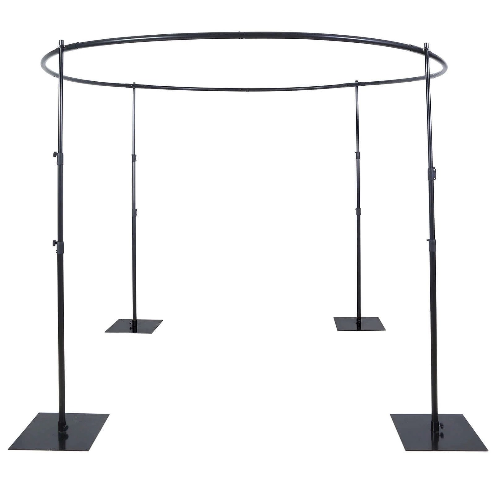 Efavormart 10ft | 4 Post Gold Metal DIY Photography Backdrop Stand, Wedding Arch Canopy Tent