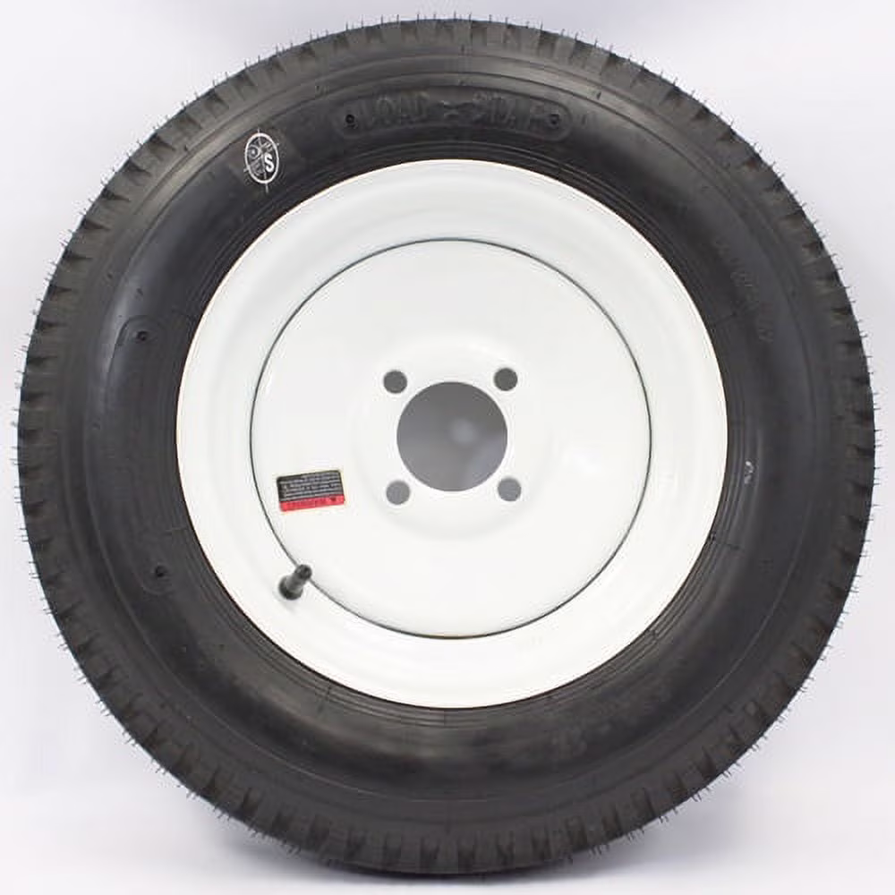 Southwest Wheel 12" x 4" 4-4" Bolt Circle White Trailer Wheel
