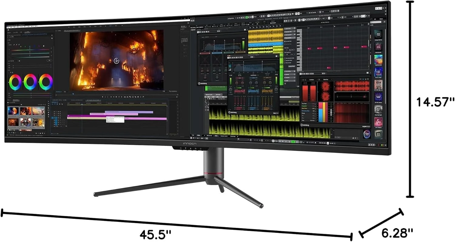 INNOCN 49 Inches Curved Gaming Monitor, 144Hz, HDR400, 32:9 - 49C1G