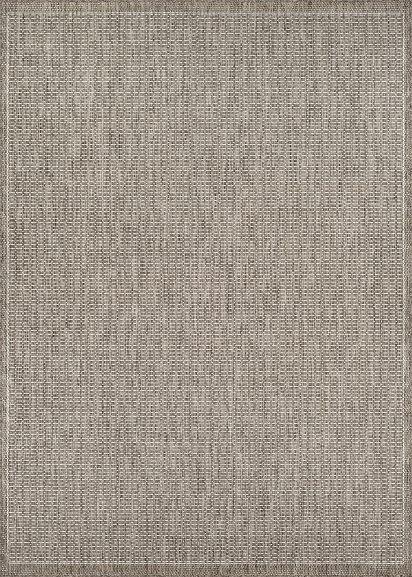 Couristan Recife Saddle Stitch 5’3″ X 7’6″ Ivory- Taupe Outdoor Rug