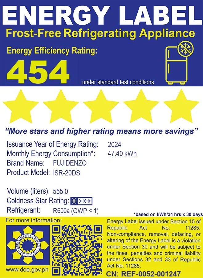 19.5 Cu. Ft. Side-by-Side Refrigerator Inverter