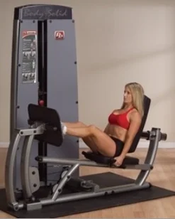Body-Solid Pro Dual Leg & Calf Press Machine, 210 lb Weight Stack - DCLP-SF