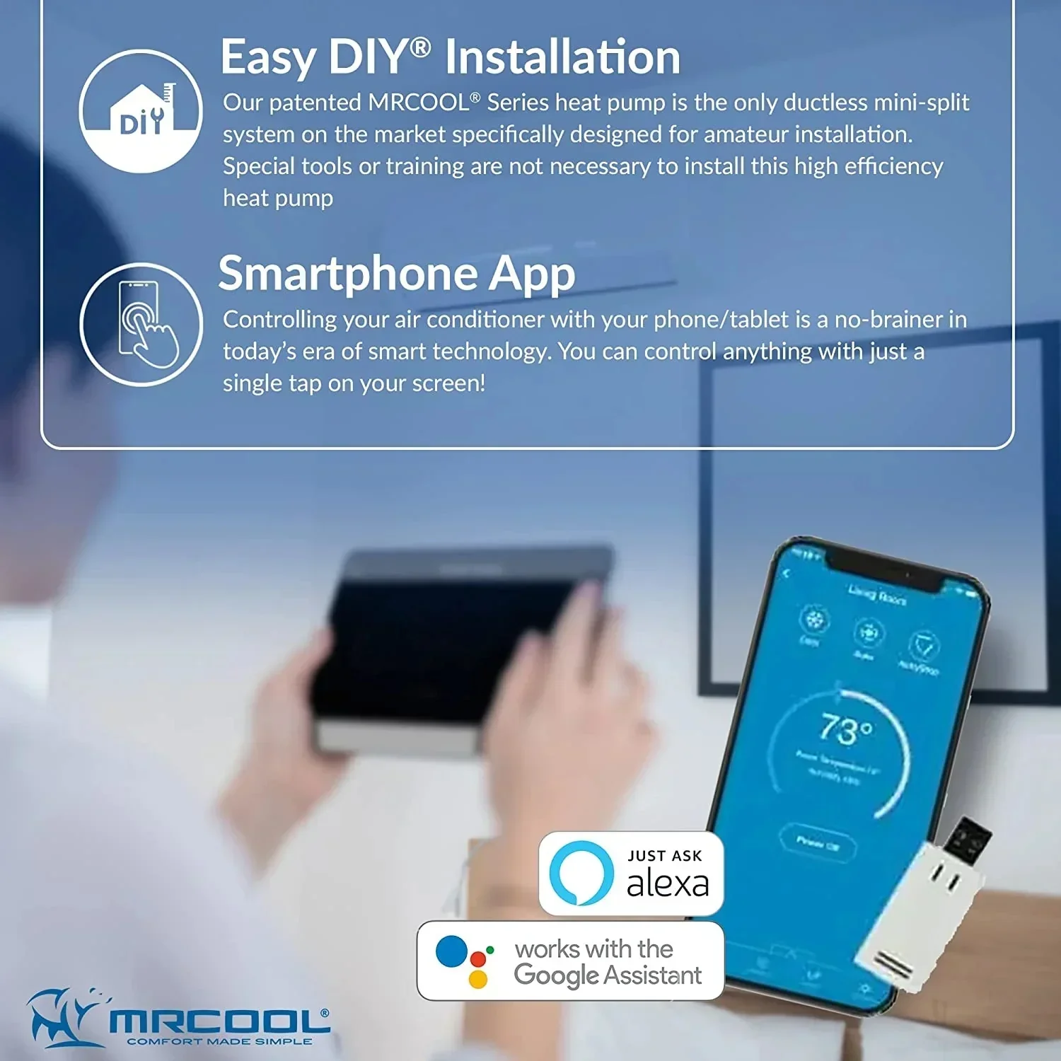 MRCOOL Multi-Zone DIY 2-Zone Ductless Heat Pump - White