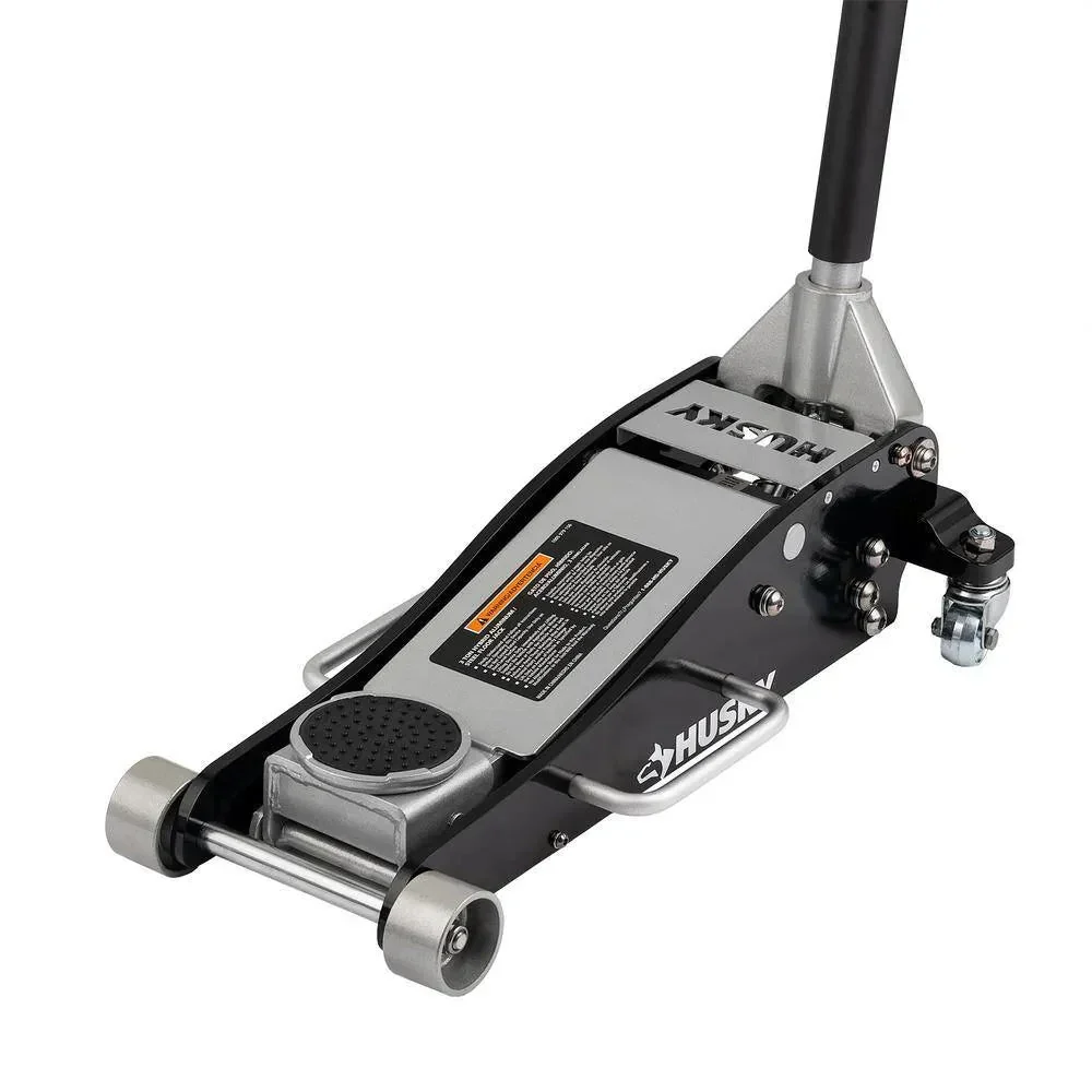 Husky 3-Ton Aluminum and Steel Car Jack, 4 in. to 18-1/2 - HPL4751