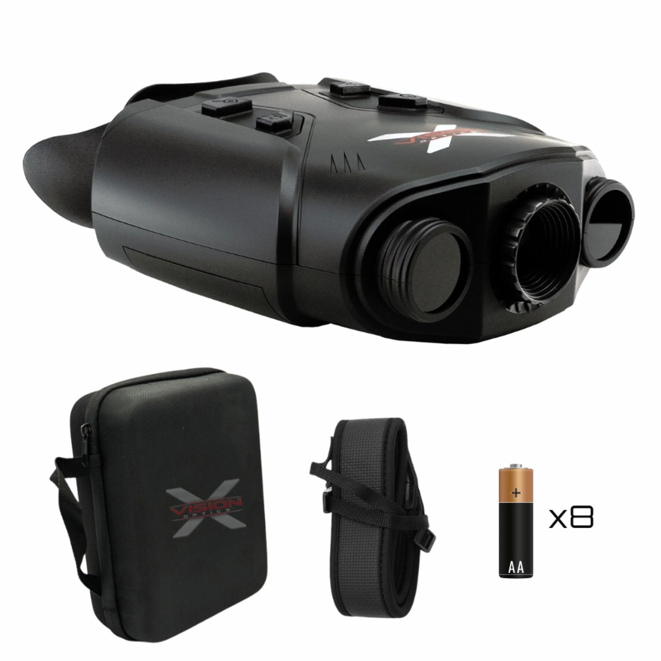 X-Vision Optics, Shadow 22 Night Vision Binoculars, 3x- 6x Magnification, Gray