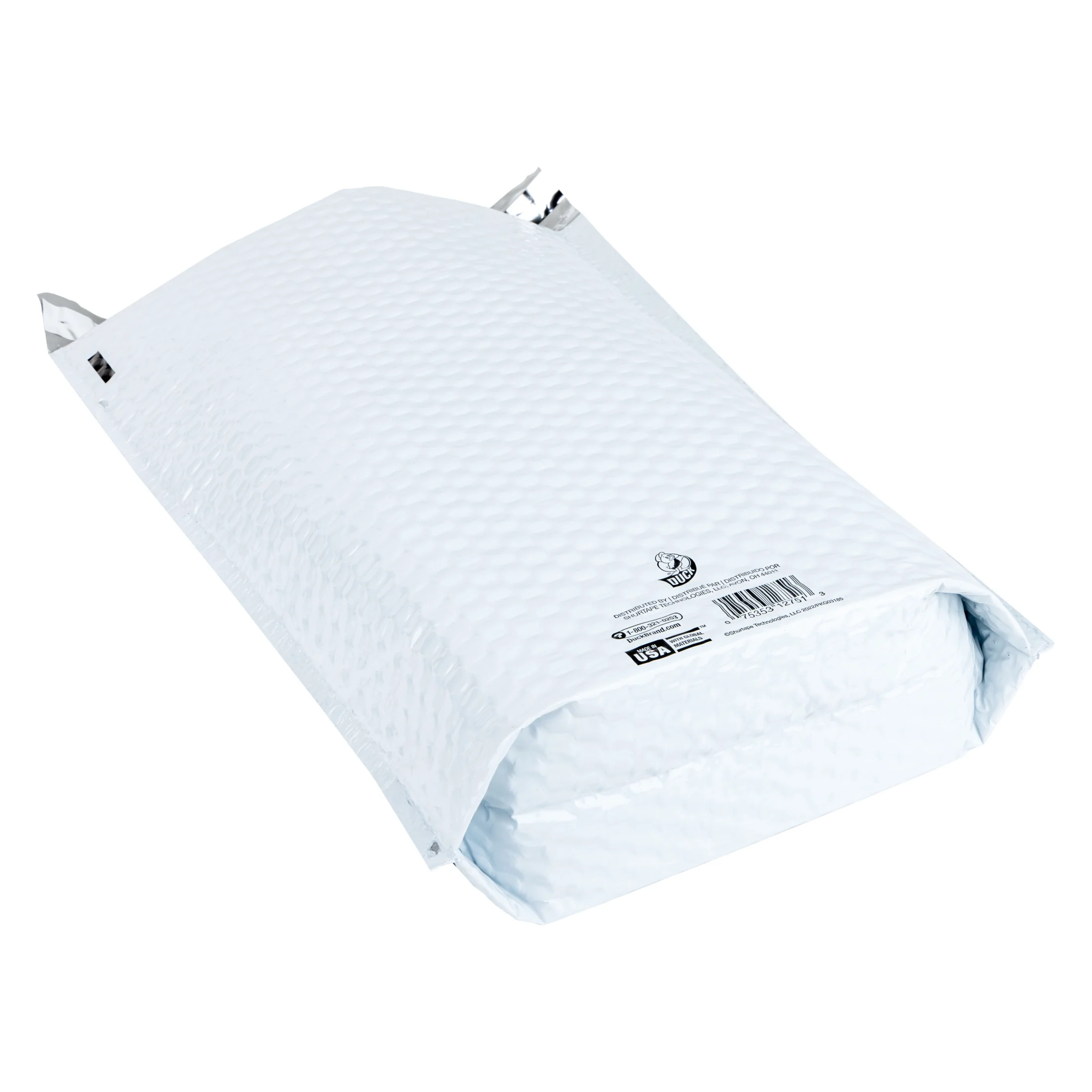 Duck Brand #2 Gusseted Poly Bubble Mailer - White, 100 pk, 8.5 in. x 11 in.