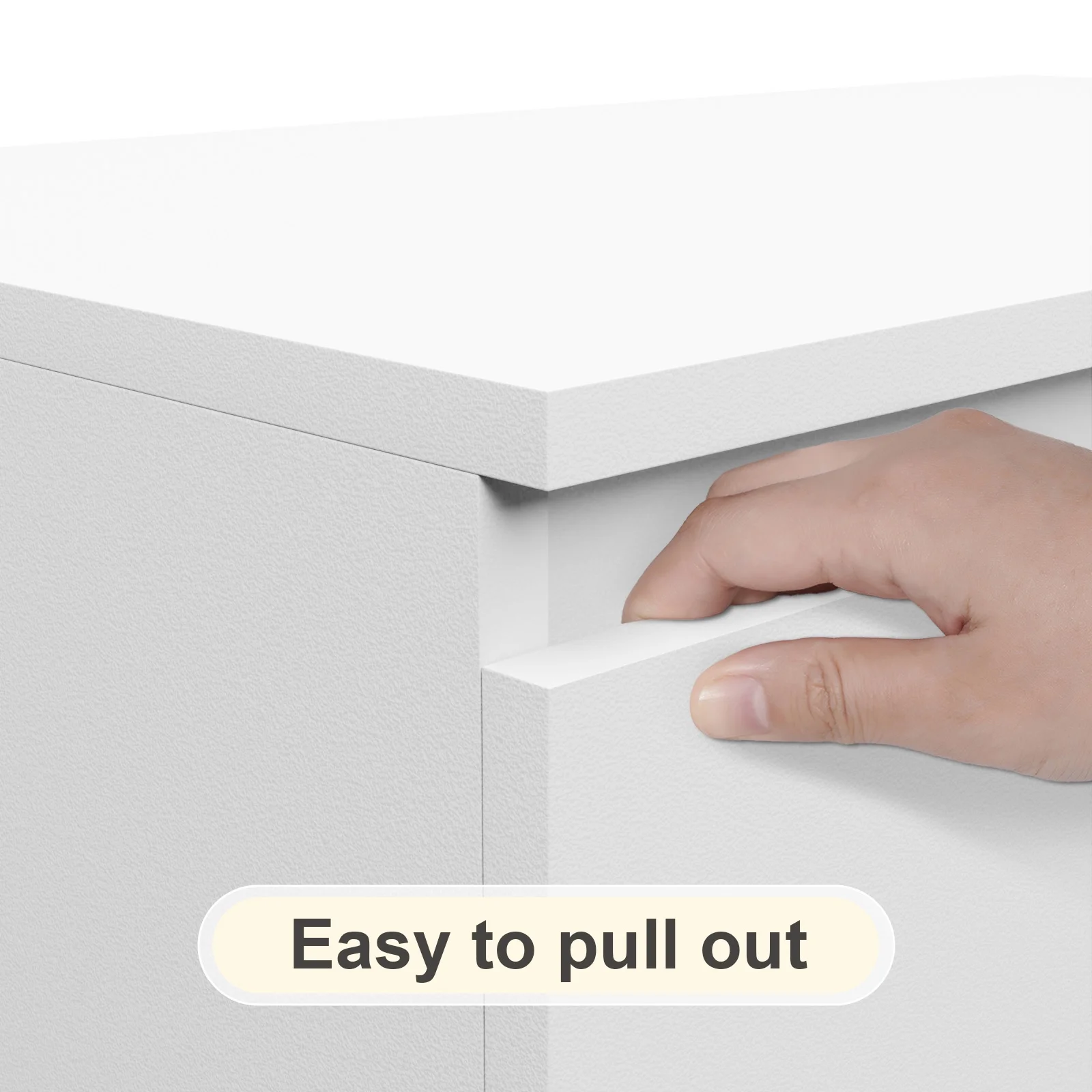 Hommpa Dresser for Bedroom, 48"H White Dresser for Closet, 5 Drawers Tall Wooden Modern Storage Chests of Drawers for Women, Living Room Furniture 27.5"L X 15.7"W X 48"H