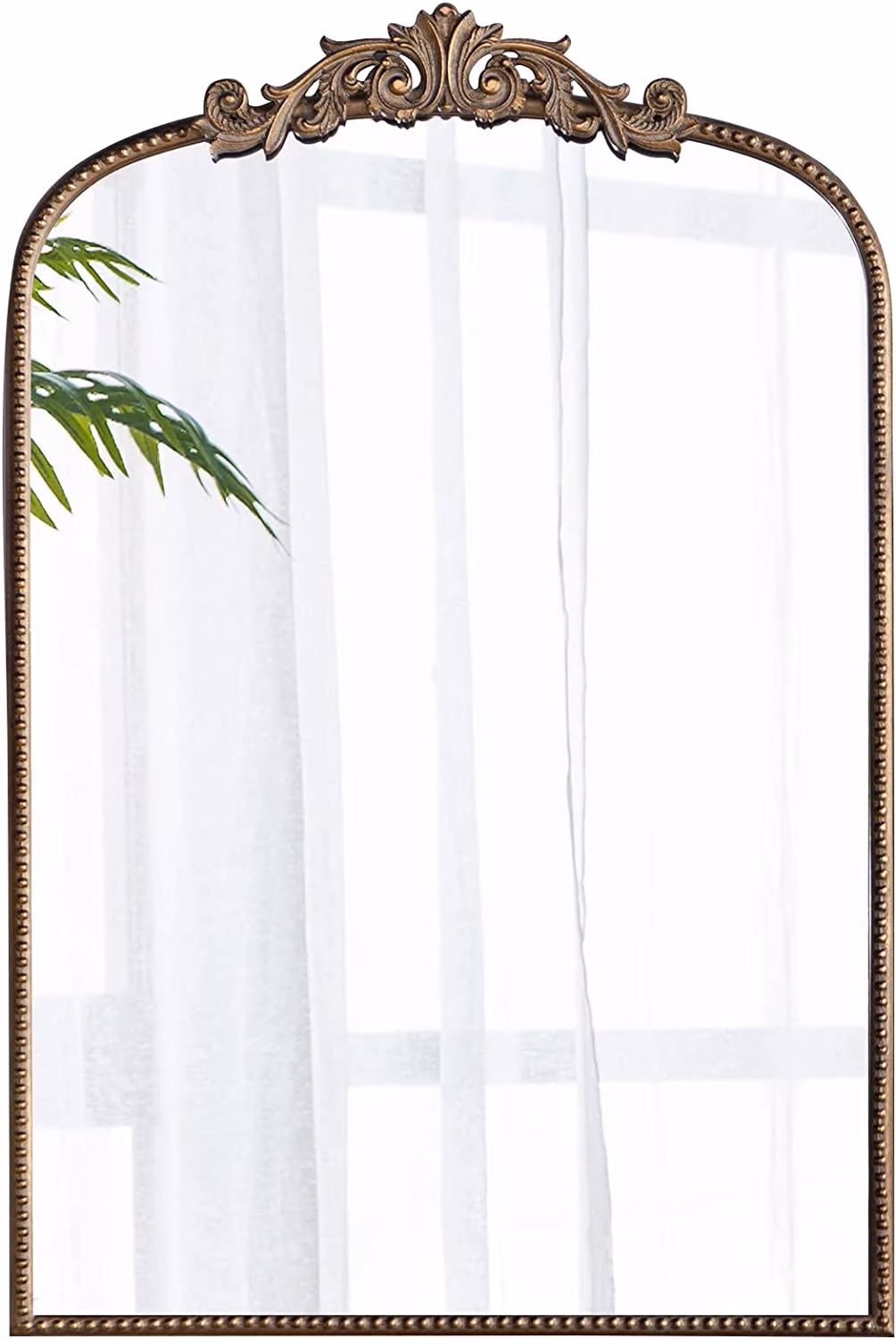 A&B Home Arched Mirror - 24" x 36" Gold Mirror for Wall Decor