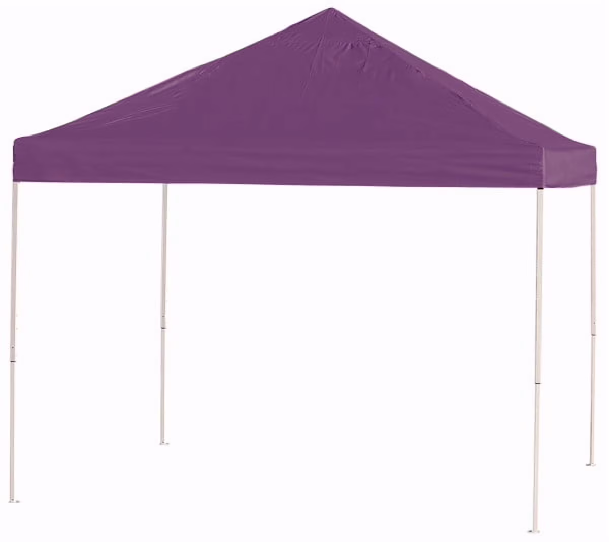 10′ x 10′ Pro Pop-up Canopy Straight Leg, Purple Cover