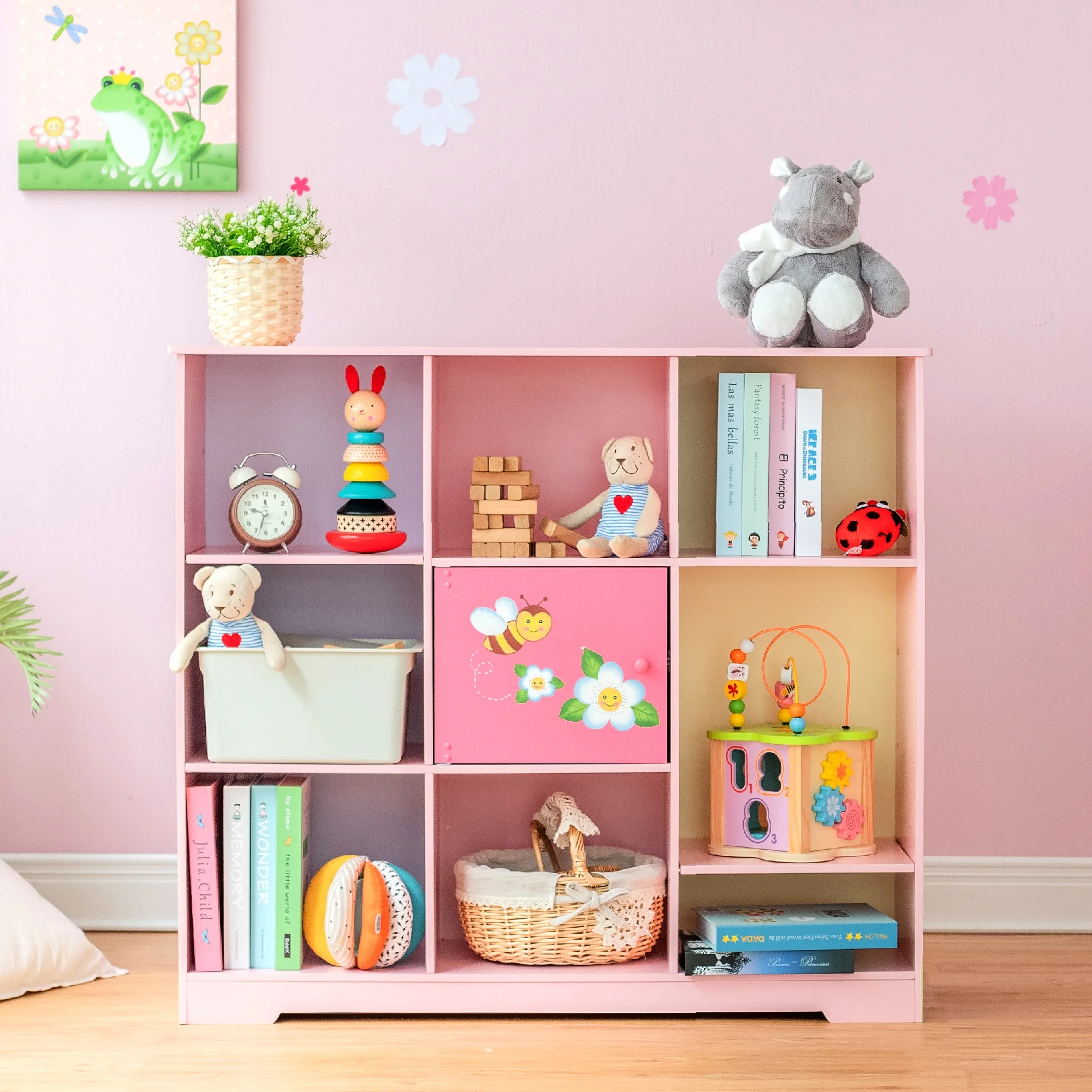 Fantasy Fields Magic Garden Kids Wooden 3 x 3 Cube Storage Unit