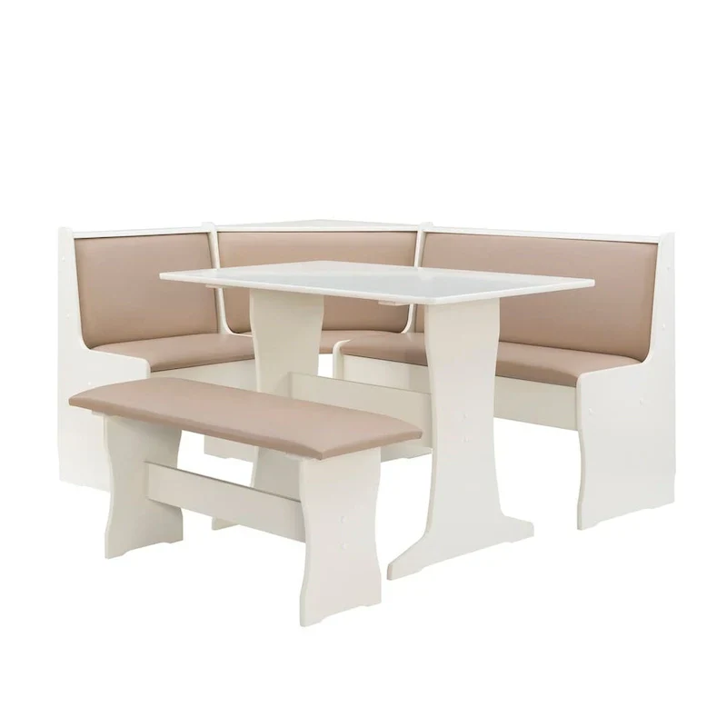 Sedley Farmhouse Nook Dining Set with Storage