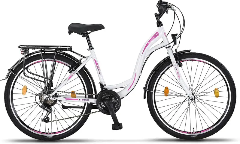 Licorne Urban City Bike, Aluminum Frame, 24.0 Inches/26.0 Inches/28.0 Inches - Stella Premium
