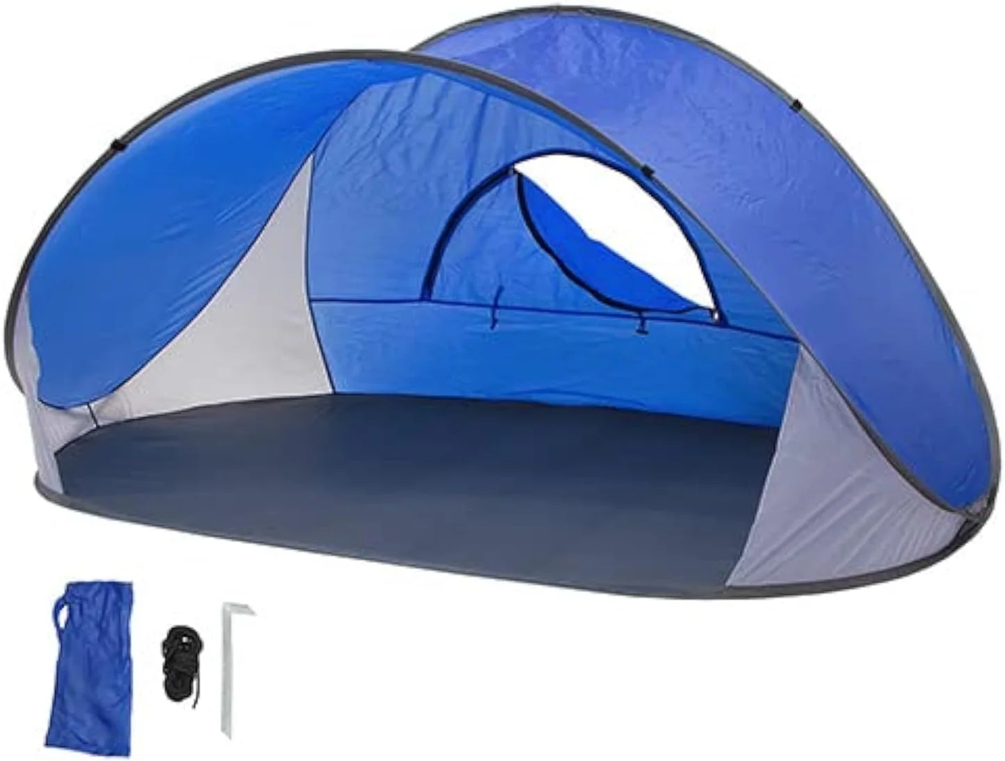 Classic pop-up beach tent sunshade portable outdoor home tent with handbag (shade size: 86 inches long x 47 inches wide x 39 inches high)