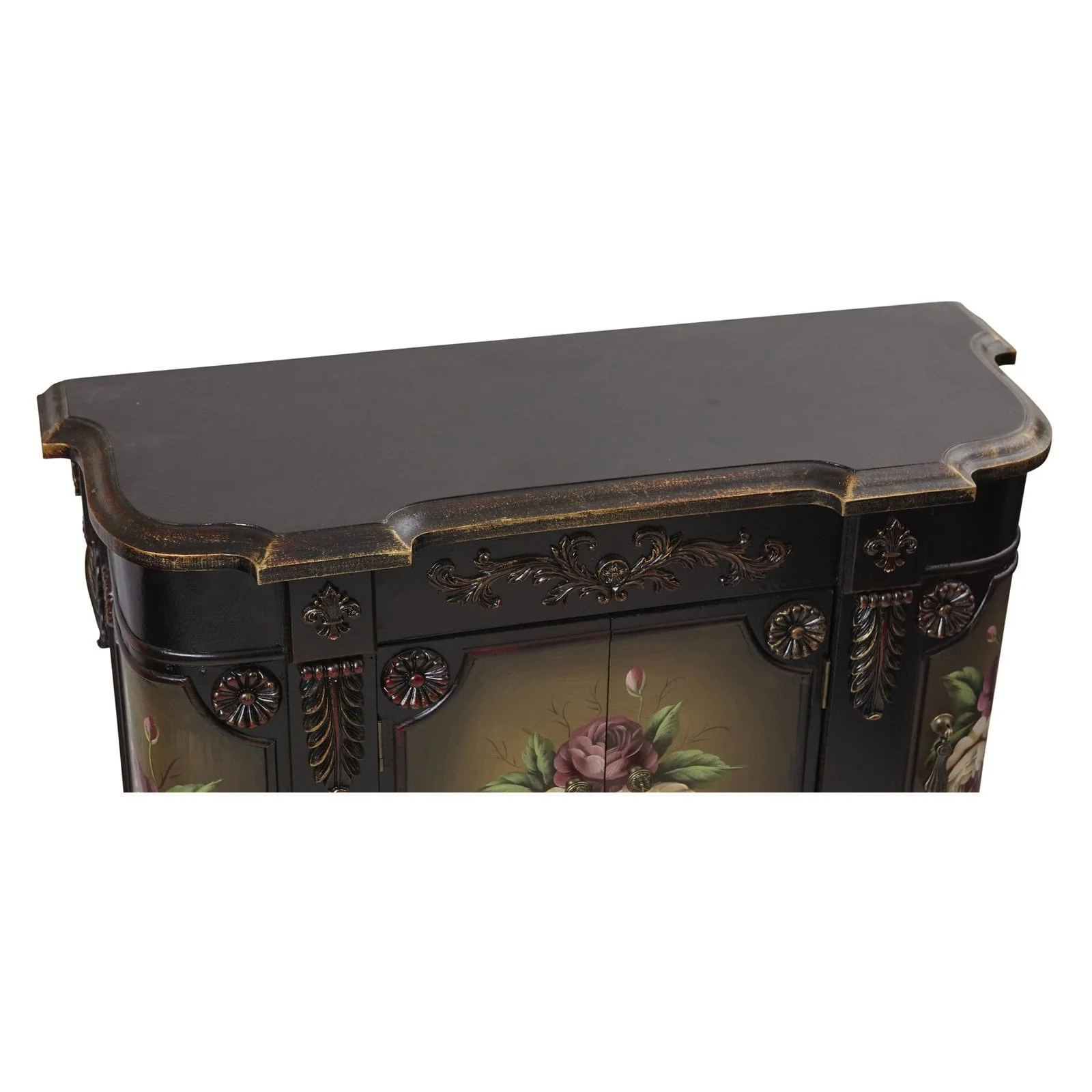 Nearly Natural French Vintage Style Floor Cabinet