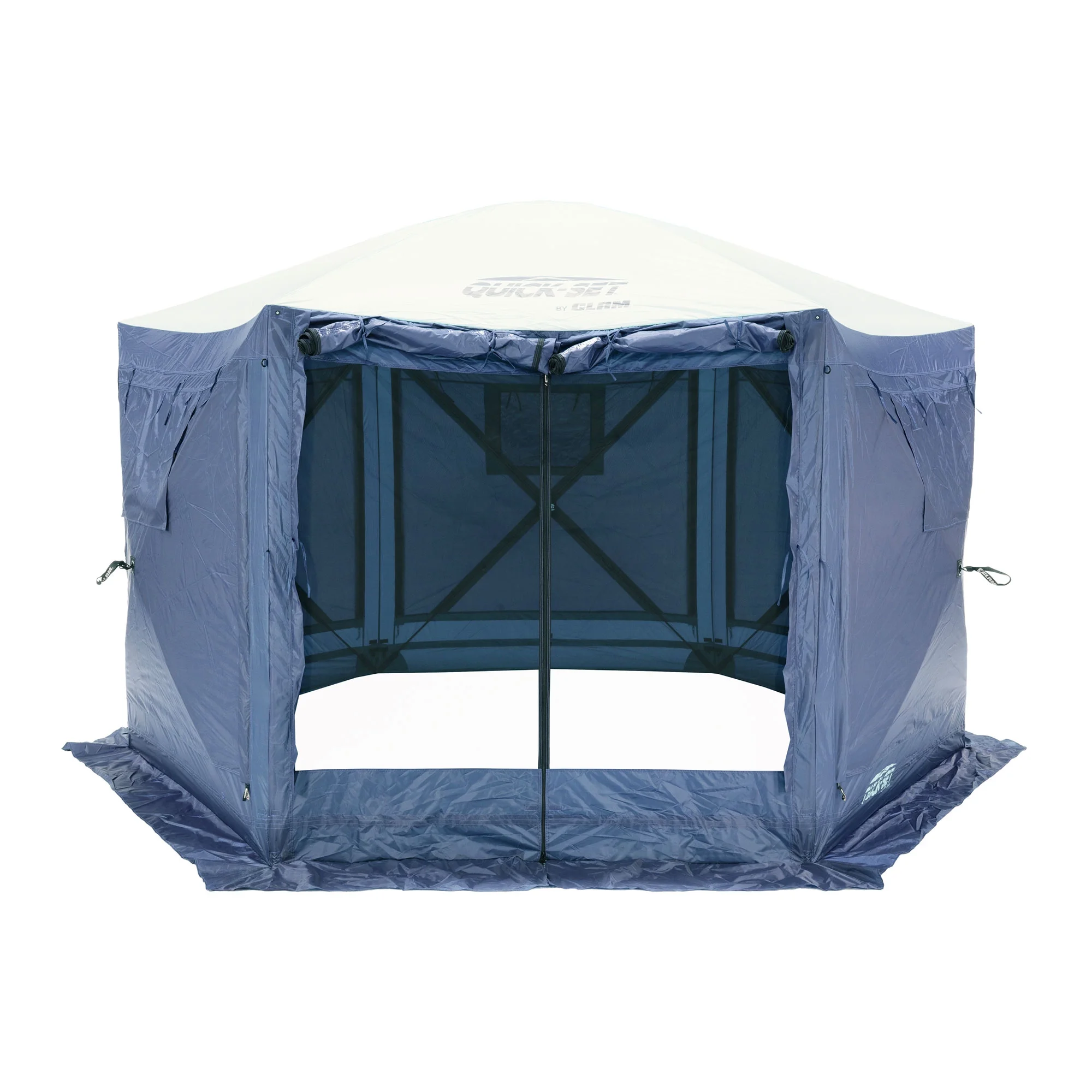 CLAM Quick-Set Pavilion 12.5 x 12.5' Portable Outdoor Canopy Shelter, Green