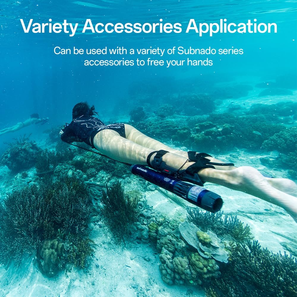 Waydoo Subnado Underwater Scooter Lite, Water Sports Diving Scooter with Removable Handle, Compact and Portable Water Scooter for Adults&Kids, Scuba Diving Snorkeling Sea Scooter Multiple Uses, Blue