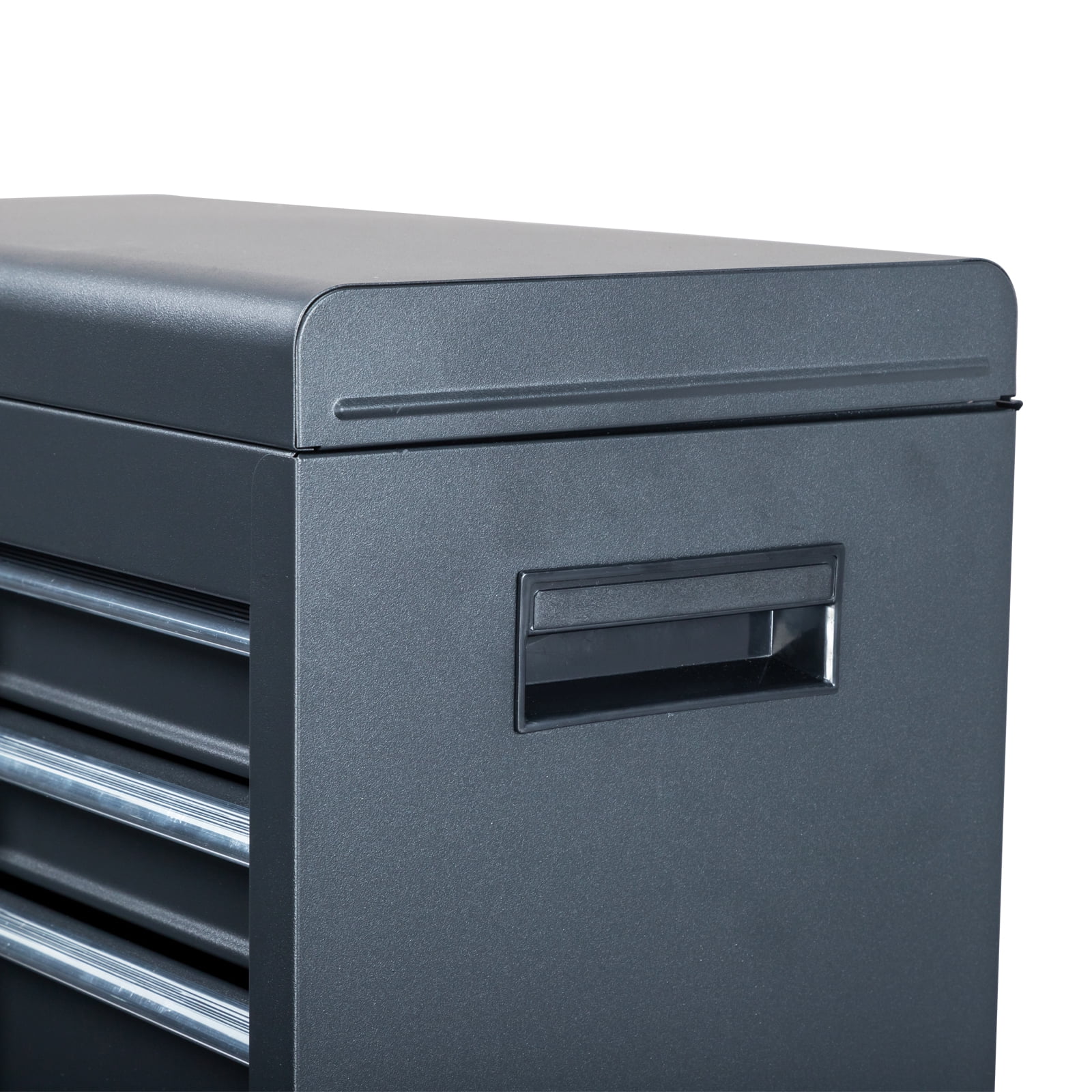 Ktaxon 4-Drawer 2-IN-1 Rolling Tool Chest Storage Cabinet, Mechanic Tool Organizer Box, 23.2" L x 11" W x 40.2" H, Black