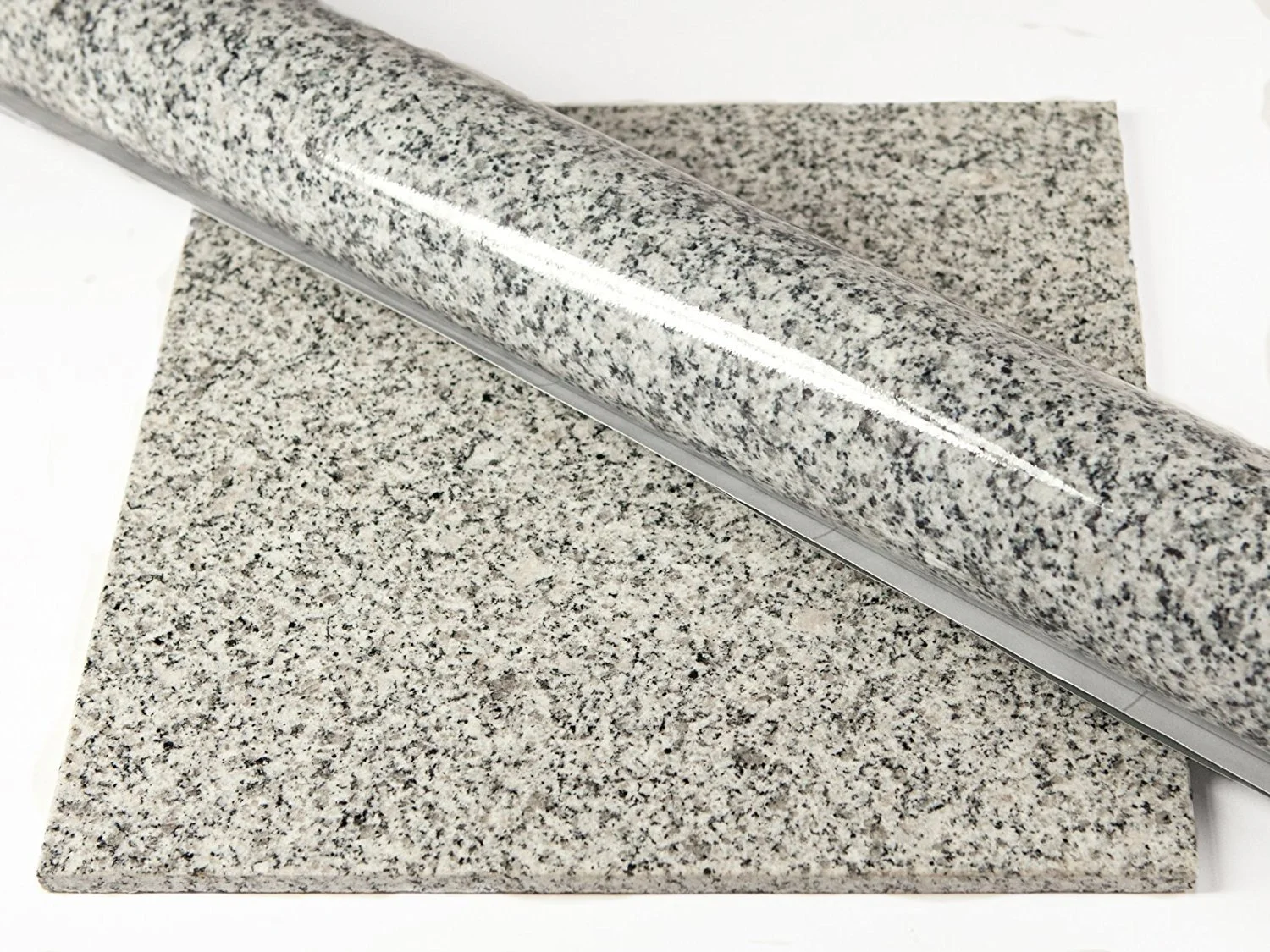 Instant Granite Countertop Vinyl Laminate Sheet - Peel & Stick - Durable Self-Adhesive Paper Roll Resists Heat, Stains, Water - Kitchen & Bath - 36 x 144 (3' x 12') - Marble Design - Luna Pearl