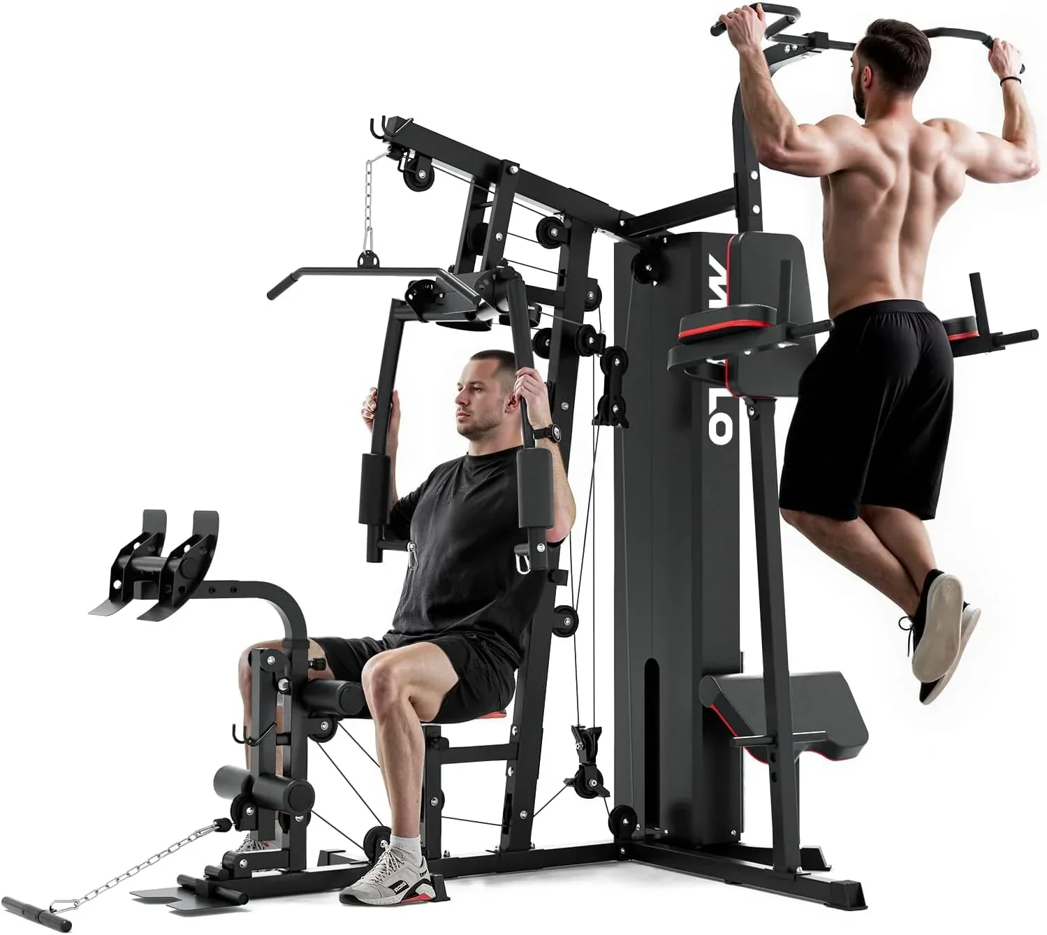 Mikolo Multifunctional Home Gym Workout Station With 150LBS Weight Stack