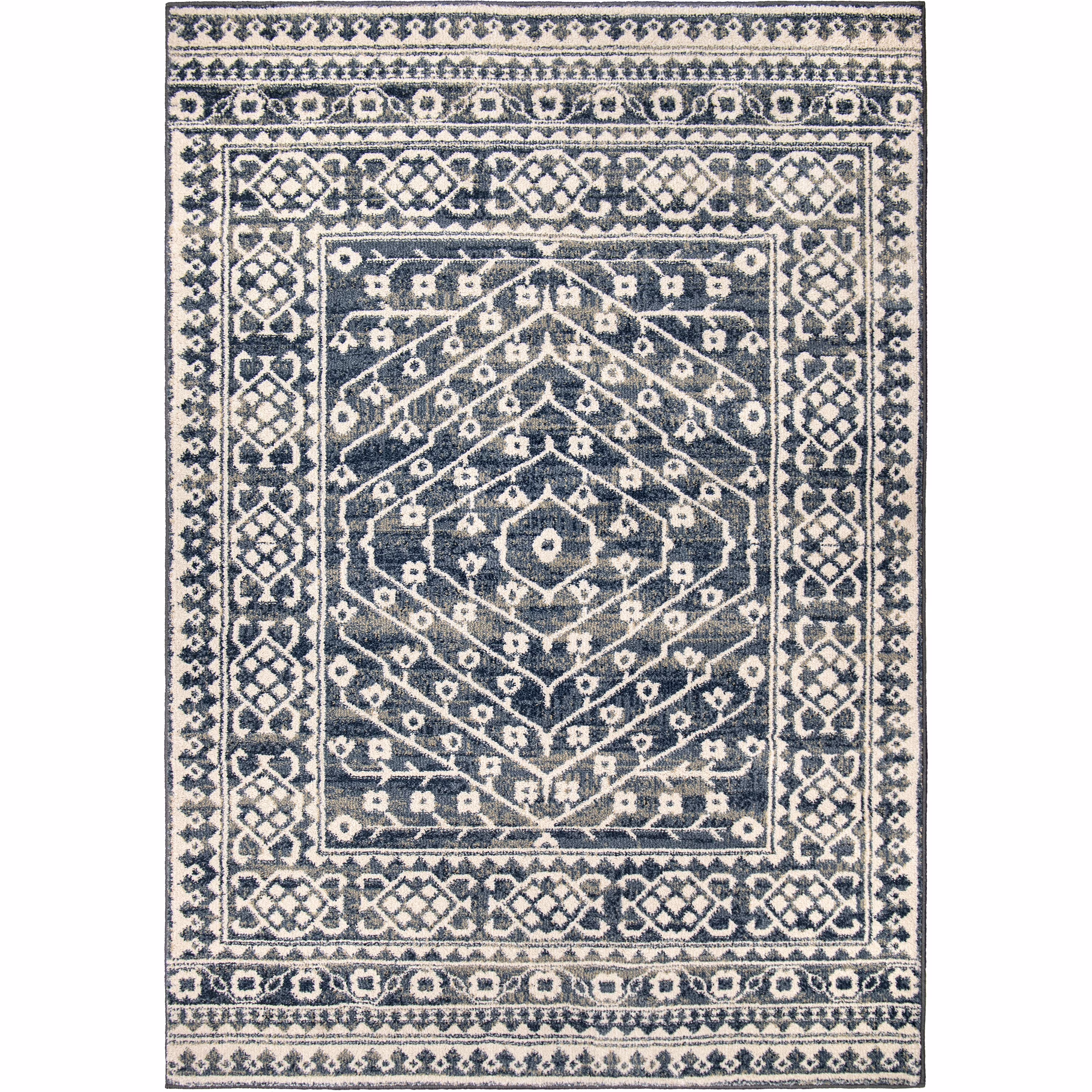 My Texas House Delilah 5’3″ X 7’6″ Blue Geometric Area Rug