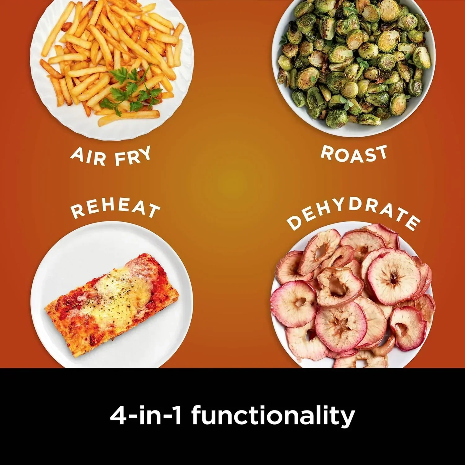 Ninja Air Fryer Pro 5-quart 4-in-1 air fryer that air fries bakes reheats and dehydrates