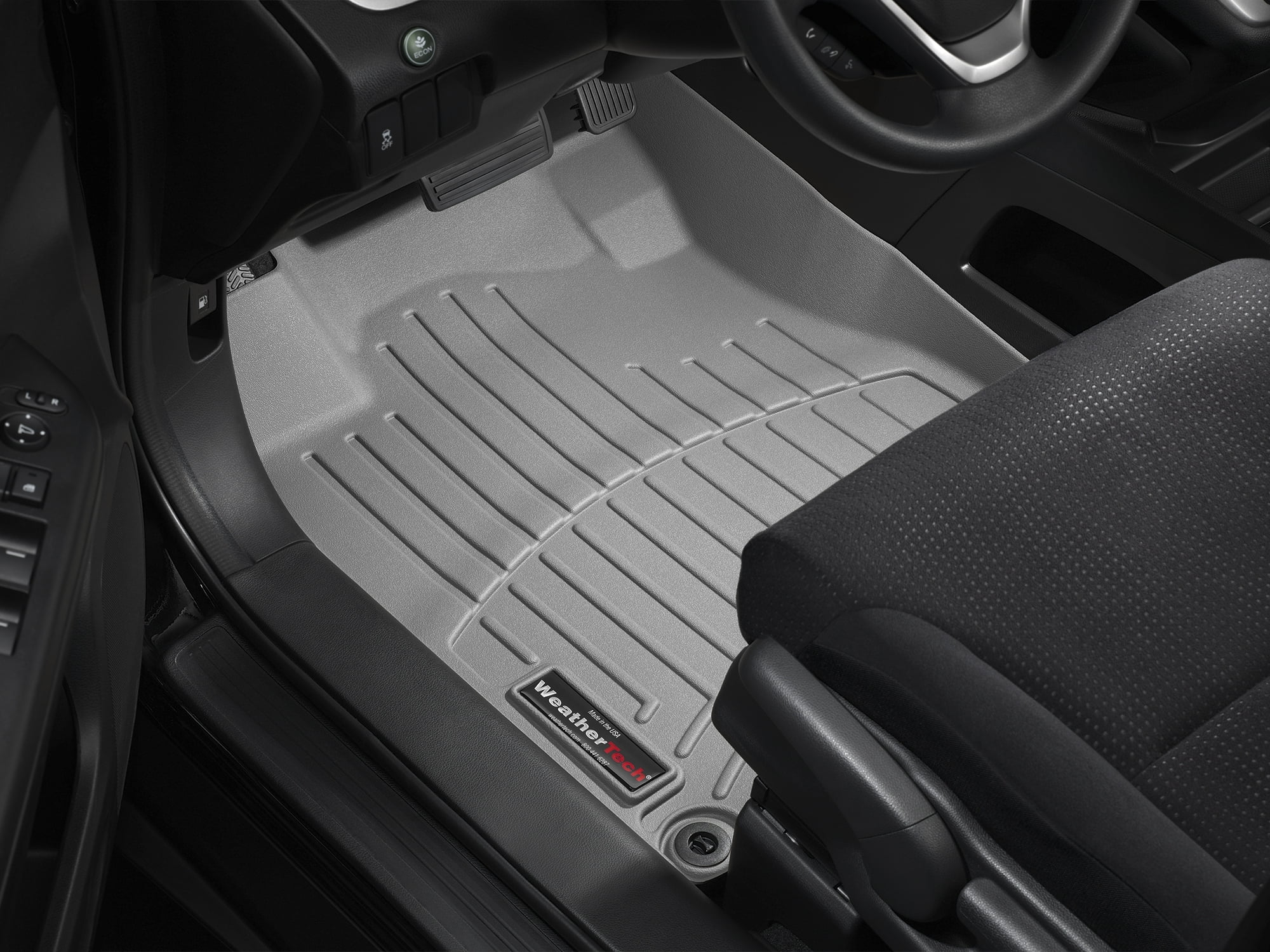 WeatherTech Custom Fit FloorLiners compatible with 2021-2024 Tesla Model X - 2nd Row, Black