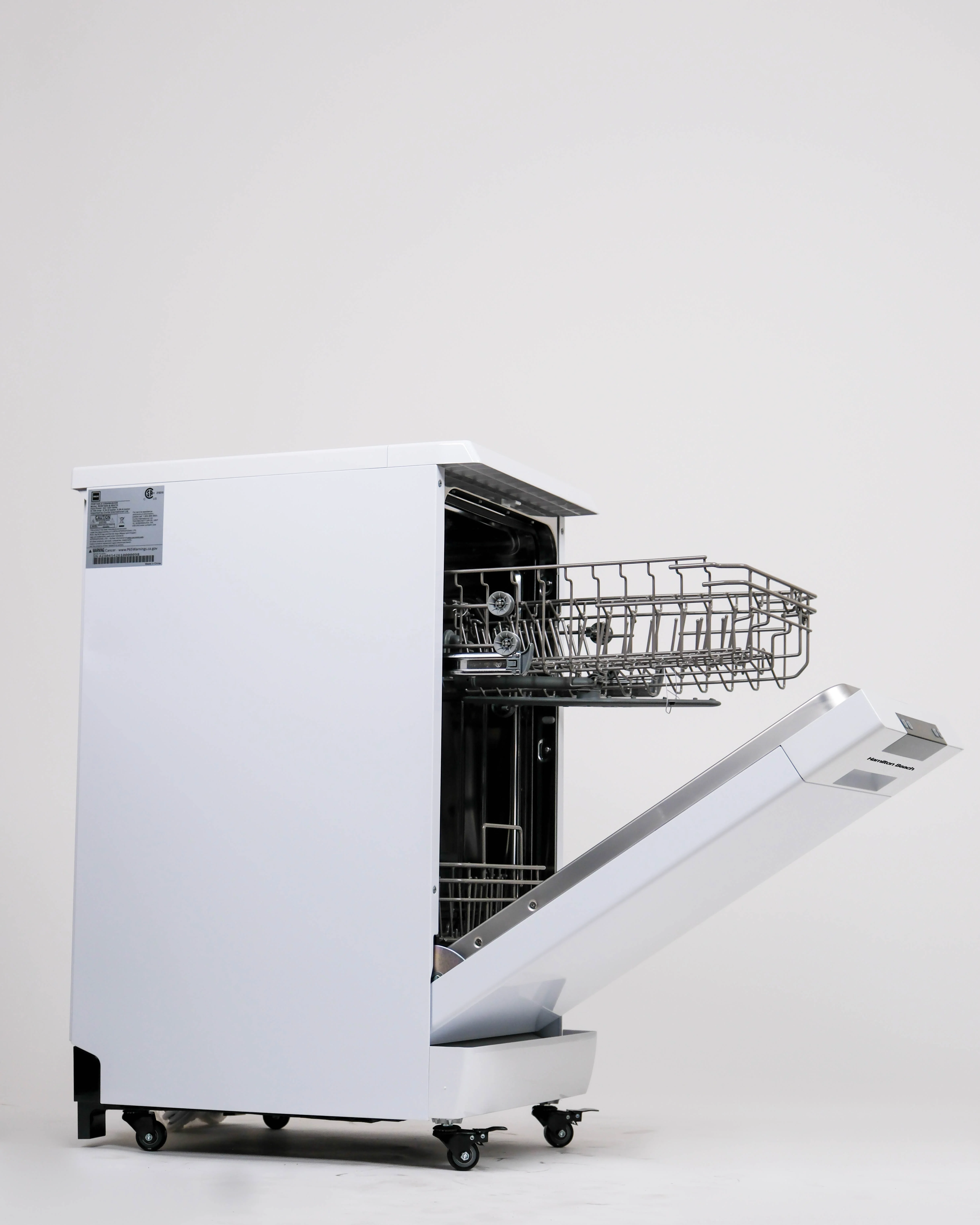 Hamilton Beach 18" Portable Dishwasher in White