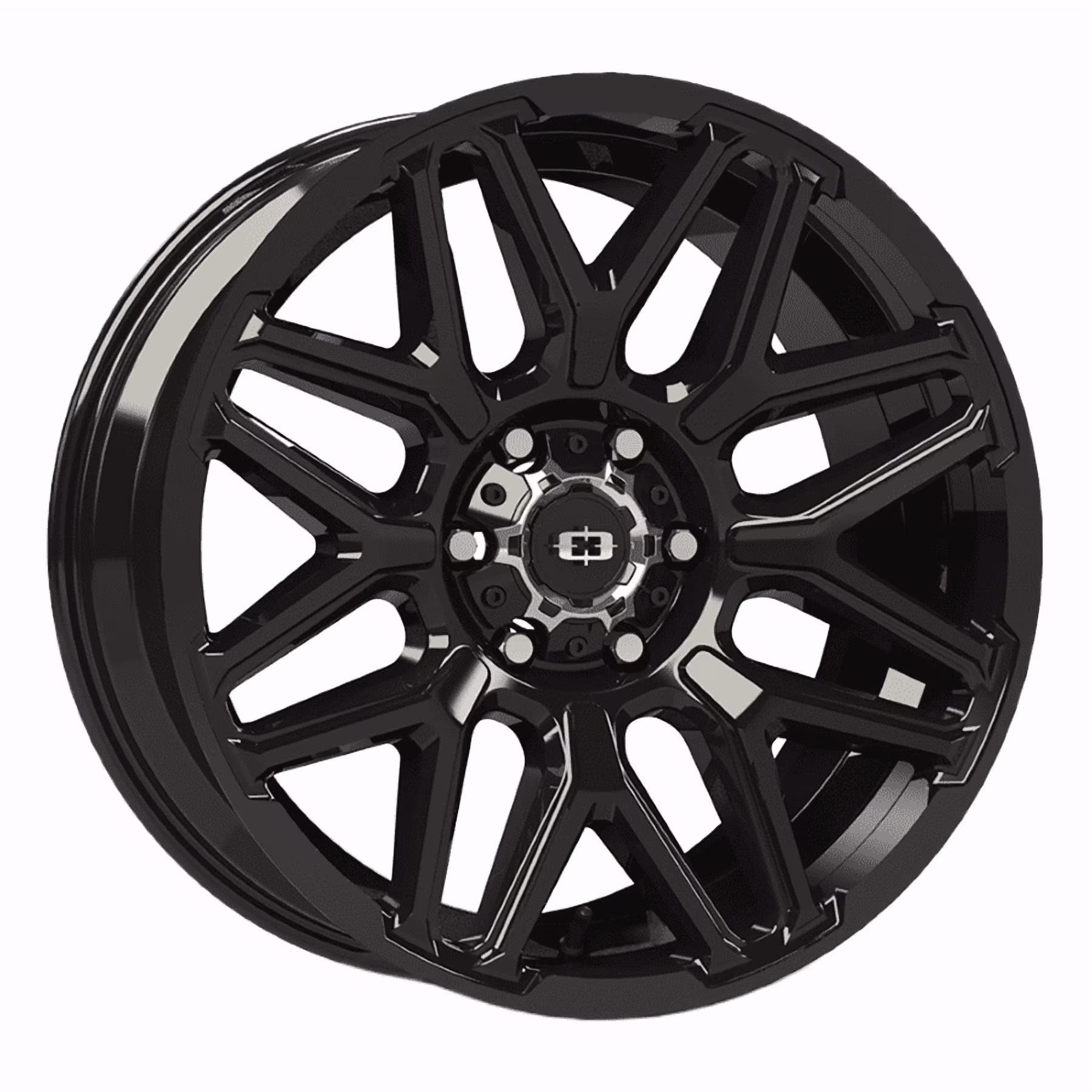 Vision Wheel 305-20083GB-25 20 x 10 in. Rekluse Wheel Rim -25 mm Offset - 6 x 139.7 mm Bolt Pattern - 106.2 mm Hub, Gloss Black