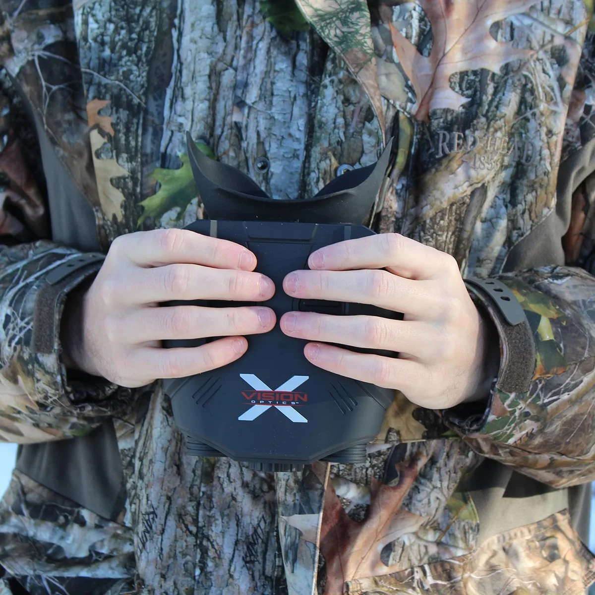 X-Vision Optics, Shadow 22 Night Vision Binoculars, 3x- 6x Magnification, Gray
