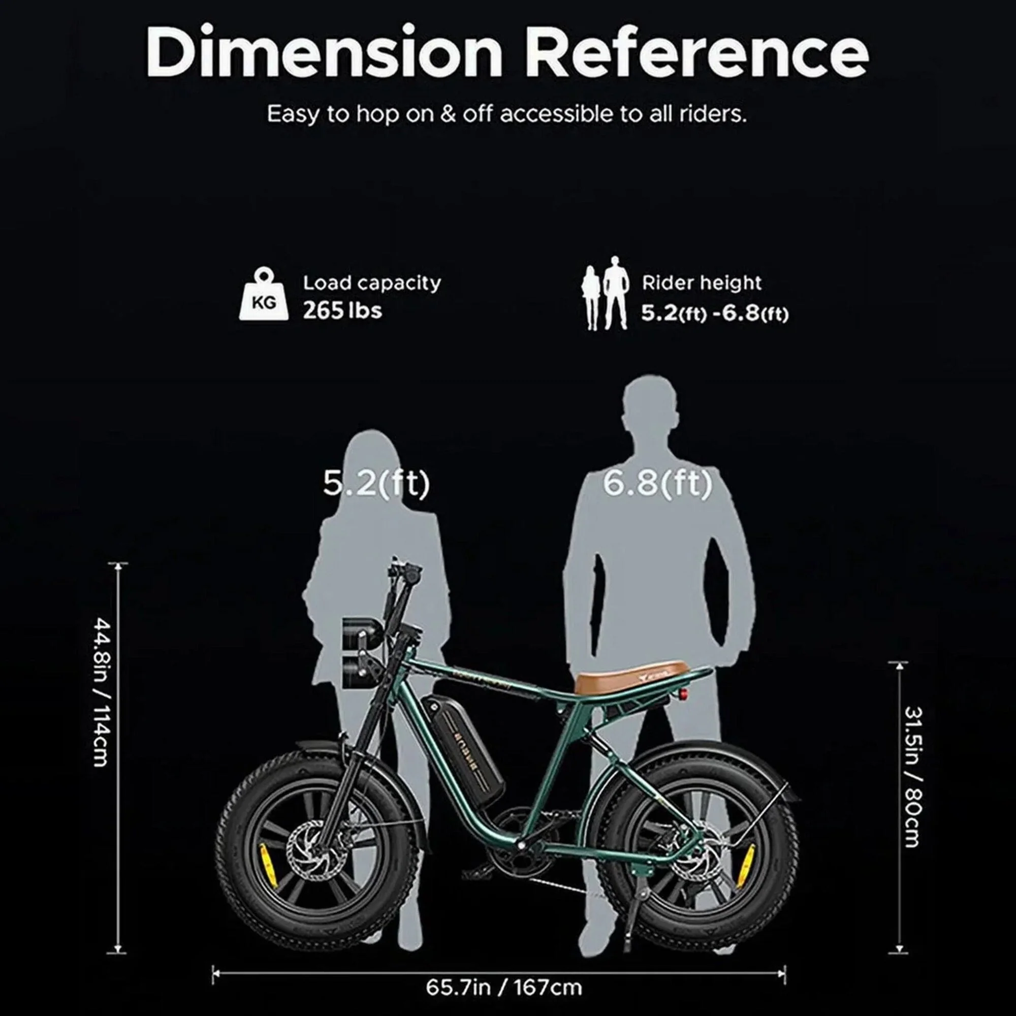 AKEZ Retro Electric Bike 1000W, 28 mph, 94 Miles, 20 inch x 4.0 inch Fat Tires