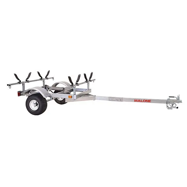 Malone LowMax 2-Kayak Galvanized Steel Trailer With LED Lights And 70 MPH Tires