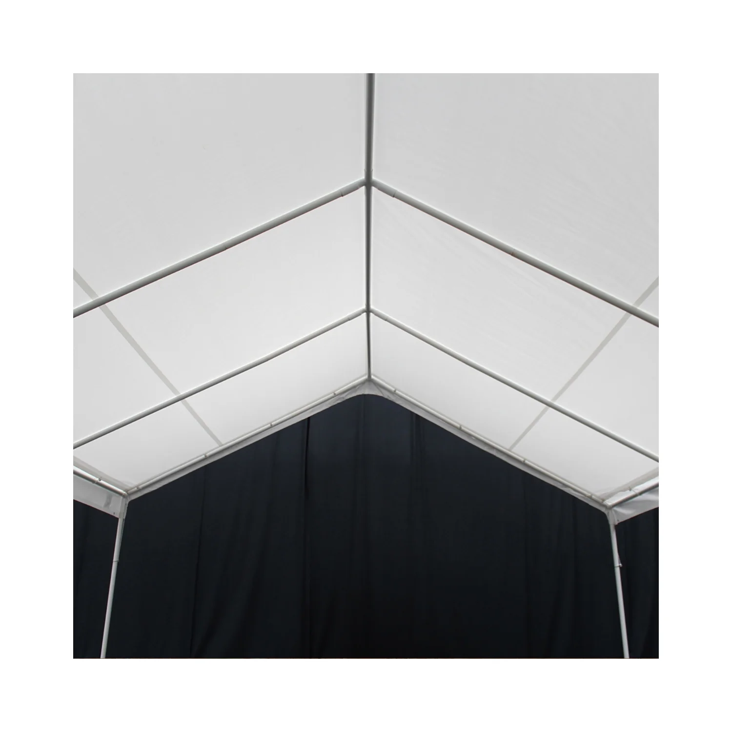 King Canopy 18' x 27' White Drawstring Carport Canopy Cover