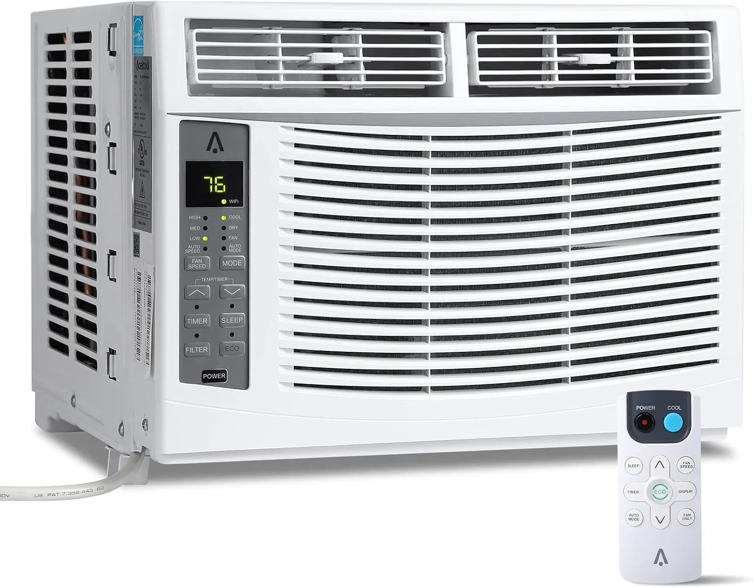 Smart 6000 BTU Window Air Conditioner with WiFi, Window AC Unit with Remote