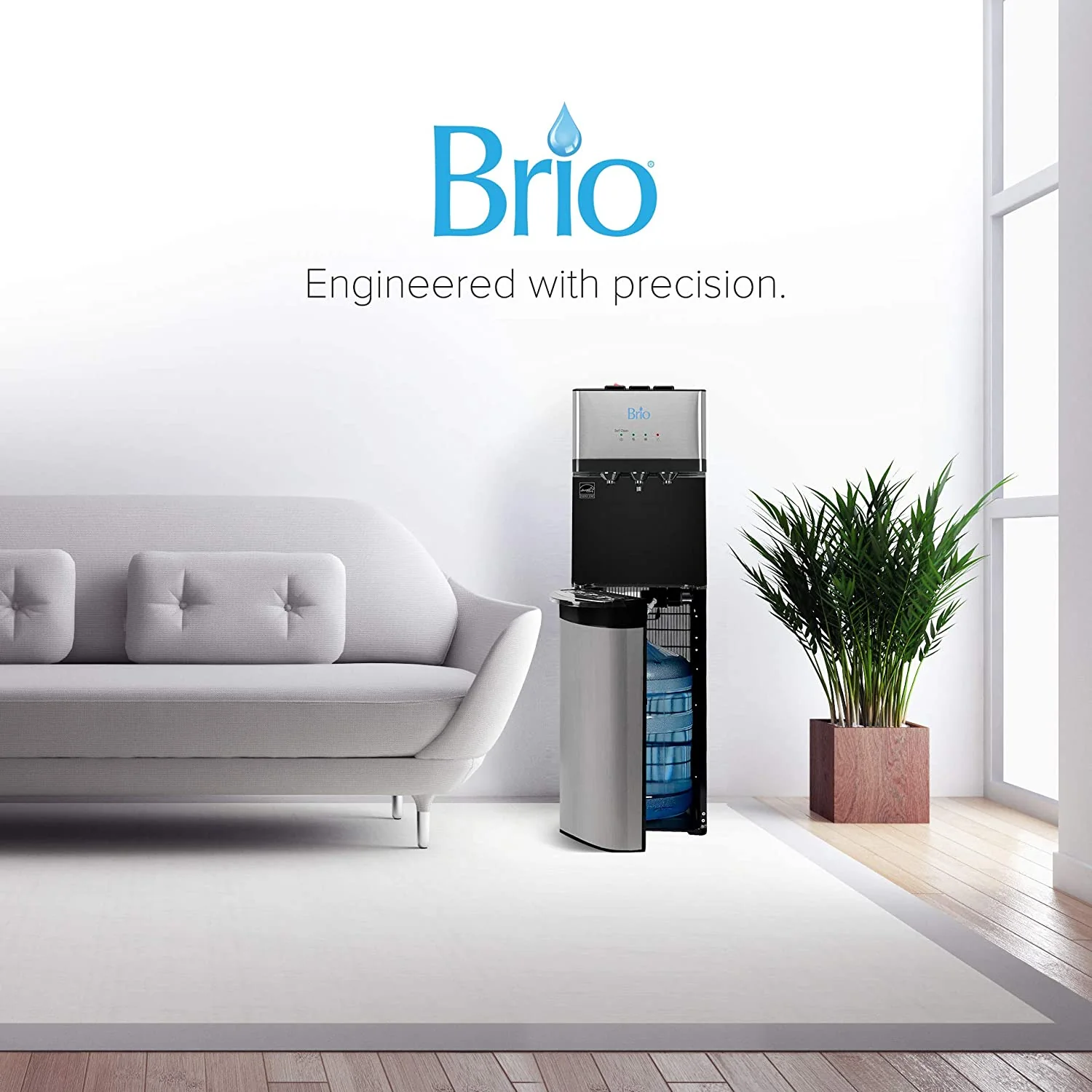 Brio Self Cleaning Bottom Loading Water Cooler Water Dispenser  3 Temperature Settings