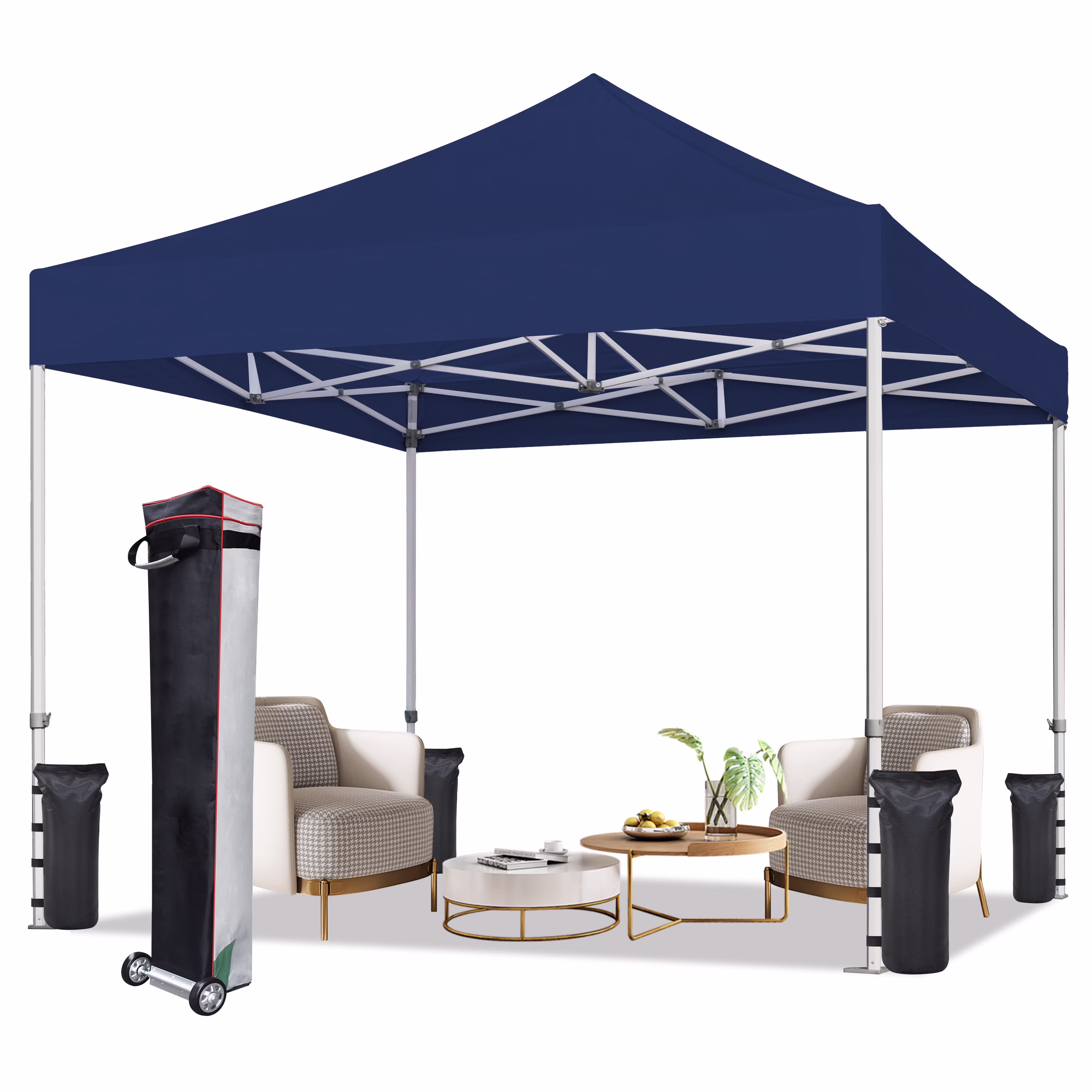 Eurmax Canopy 10' x 10' Beige Pop-up and Instant Outdoor Canopy