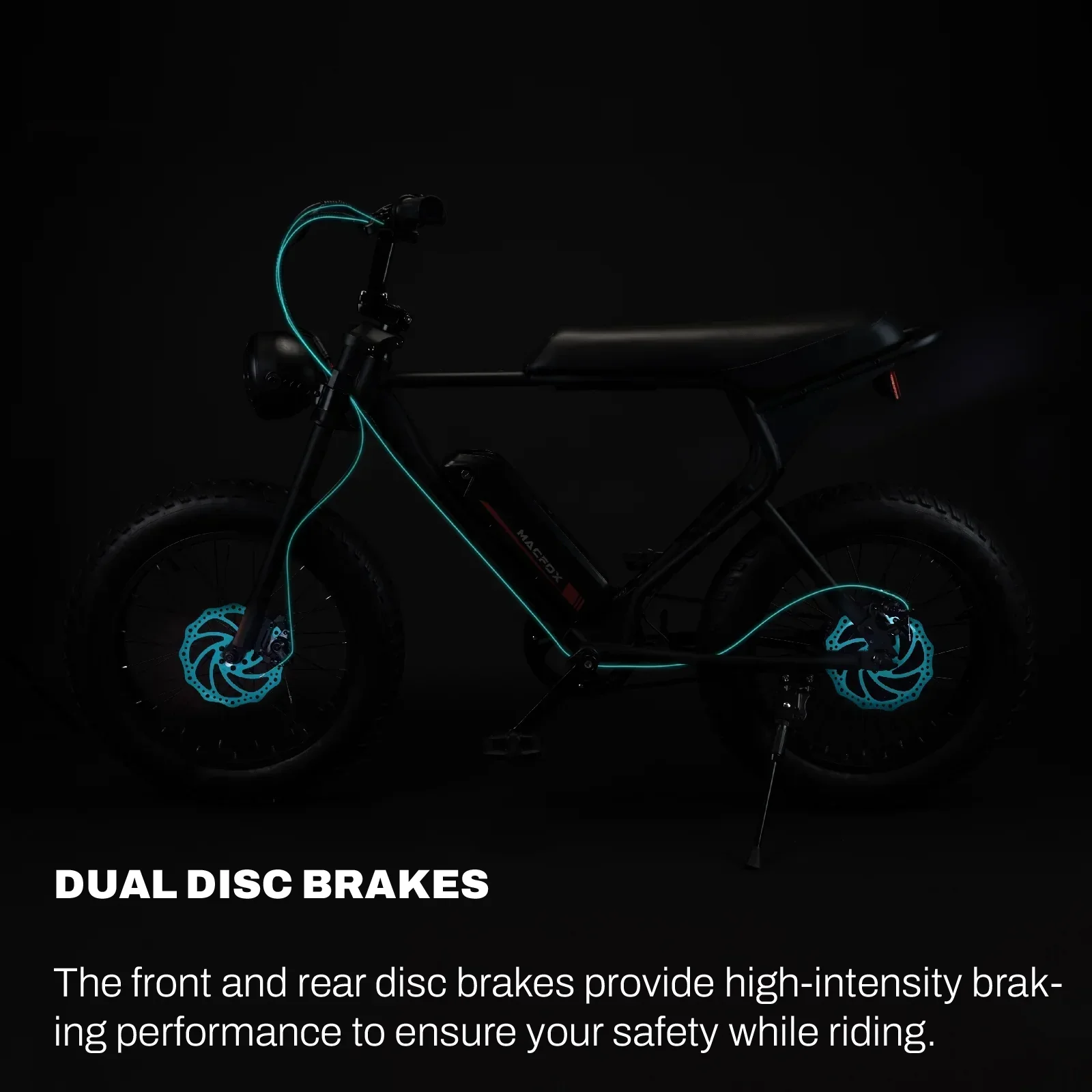 MACFOX 500W/48V/10.4Ah 20 inch Fat Tire Electric Bike