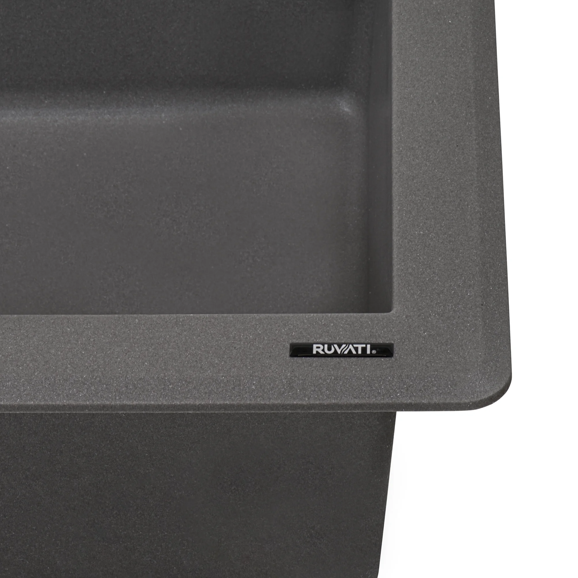Ruvati RVG1344BK 33 x 22 inch epiGranite Kitchen Sink - Midnight Black