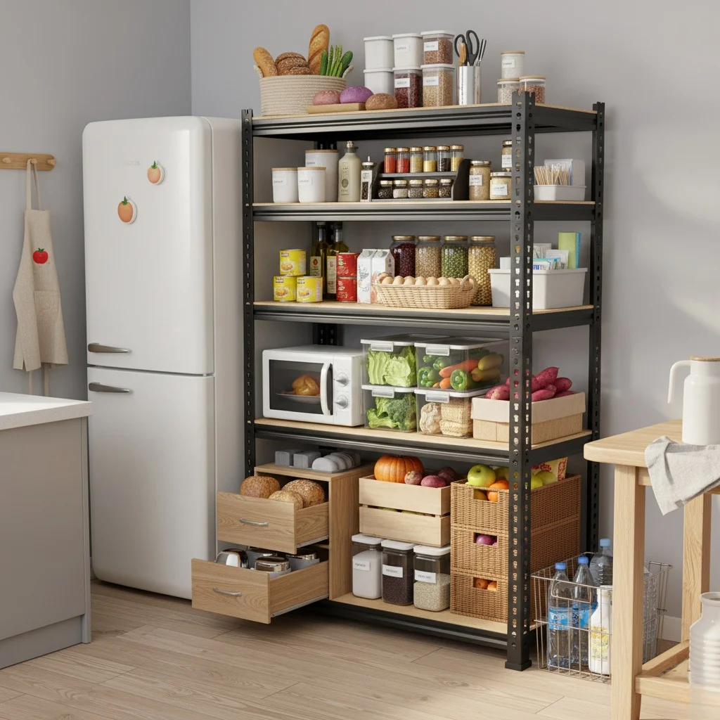 TrumanPick Storage Shelves 5 Tier Garage Shelving Units Metal Heavy Duty Adjustable Shelf Rack 48"W x 18"D x 72"H for Warehouse Pantry Closet