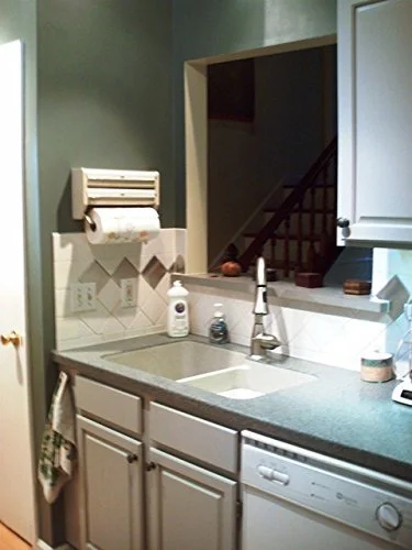 Instant Granite Countertop Vinyl Laminate Sheet - Peel & Stick - Durable Self-Adhesive Paper Roll Resists Heat, Stains, Water - Kitchen & Bath - 36 x 144 (3' x 12') - Marble Design - Luna Pearl