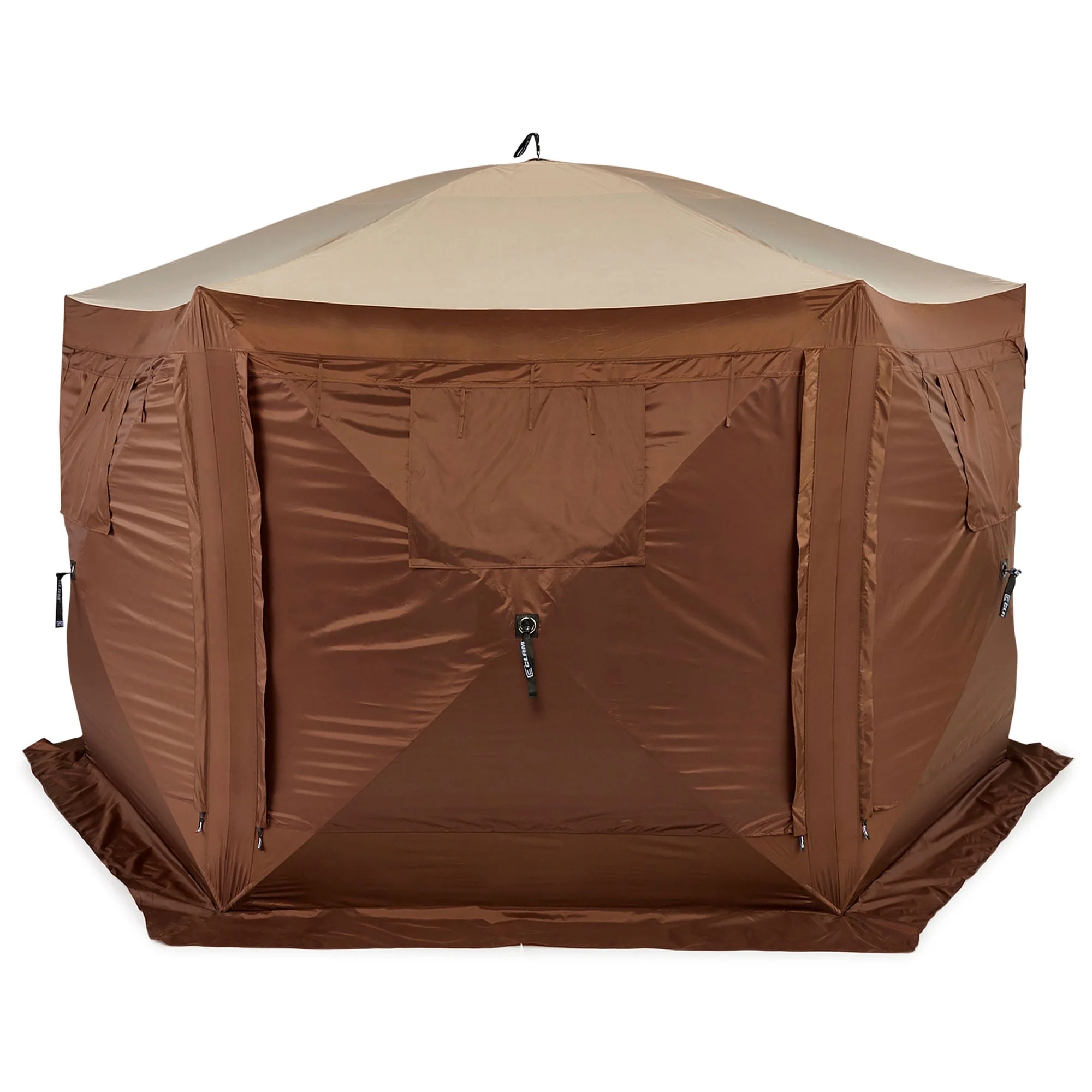 CLAM Quick-Set Pavilion 12.5 x 12.5' Portable Outdoor Canopy Shelter, Green