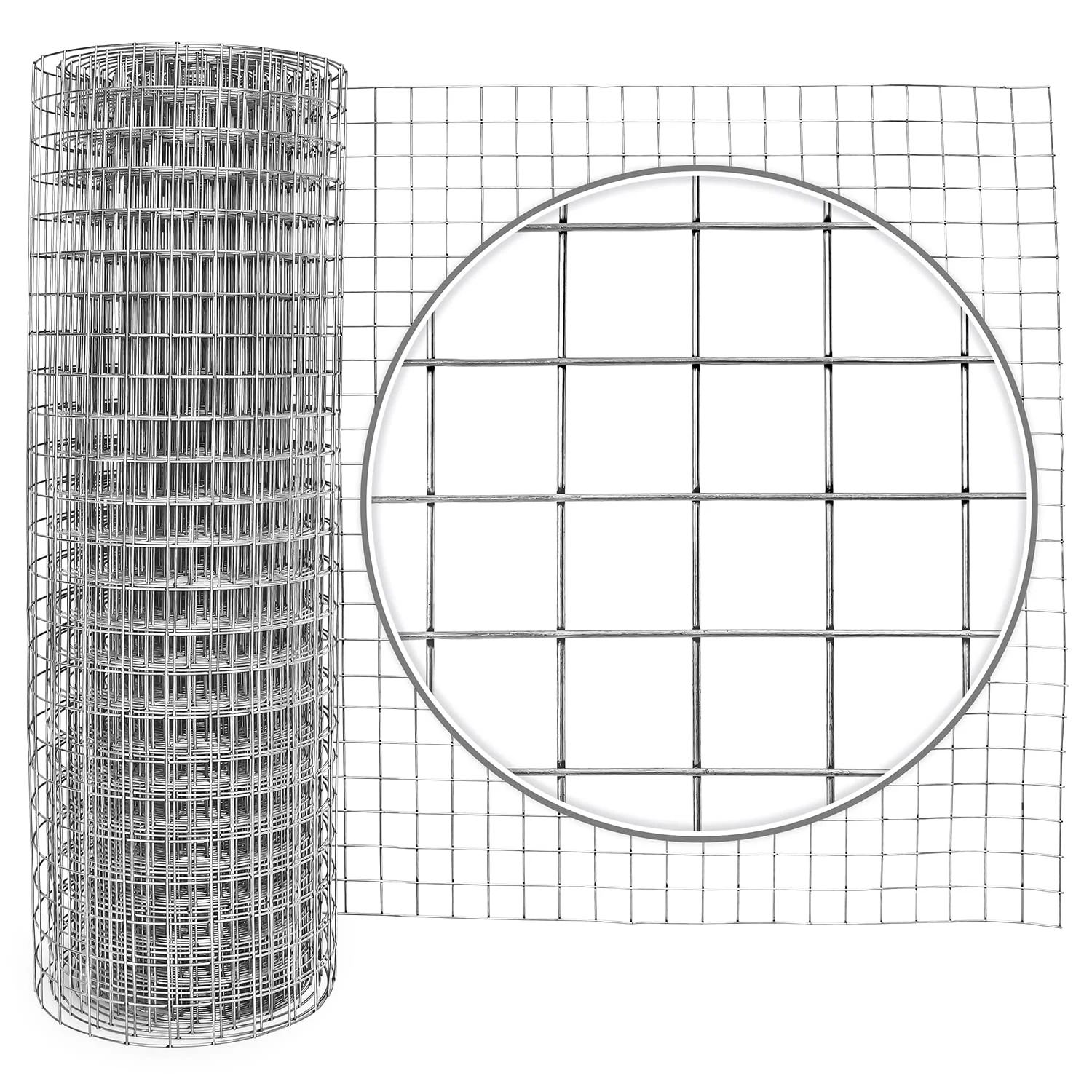 Fencer Wire Heavy Duty 10 Gauge Galvanized Welded Wire Fence, 2" x 2" Opening Mesh for Vegetables, Garden Fruits & Animals Enclosure (4 ft. x 50 ft.)
