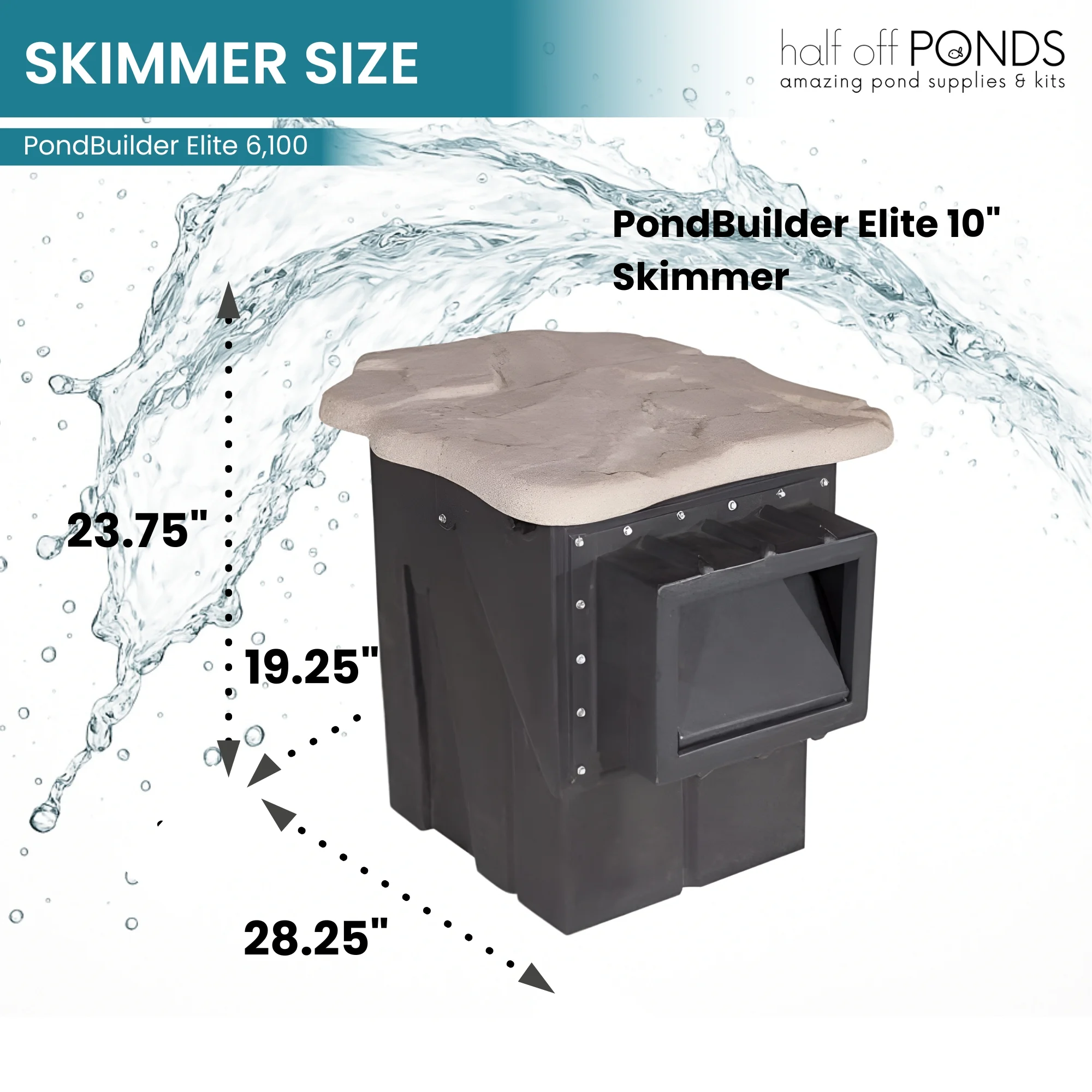 PondBuilder Elite 6100 EPDM Pond Kit, 30 ft. x 30 ft.
