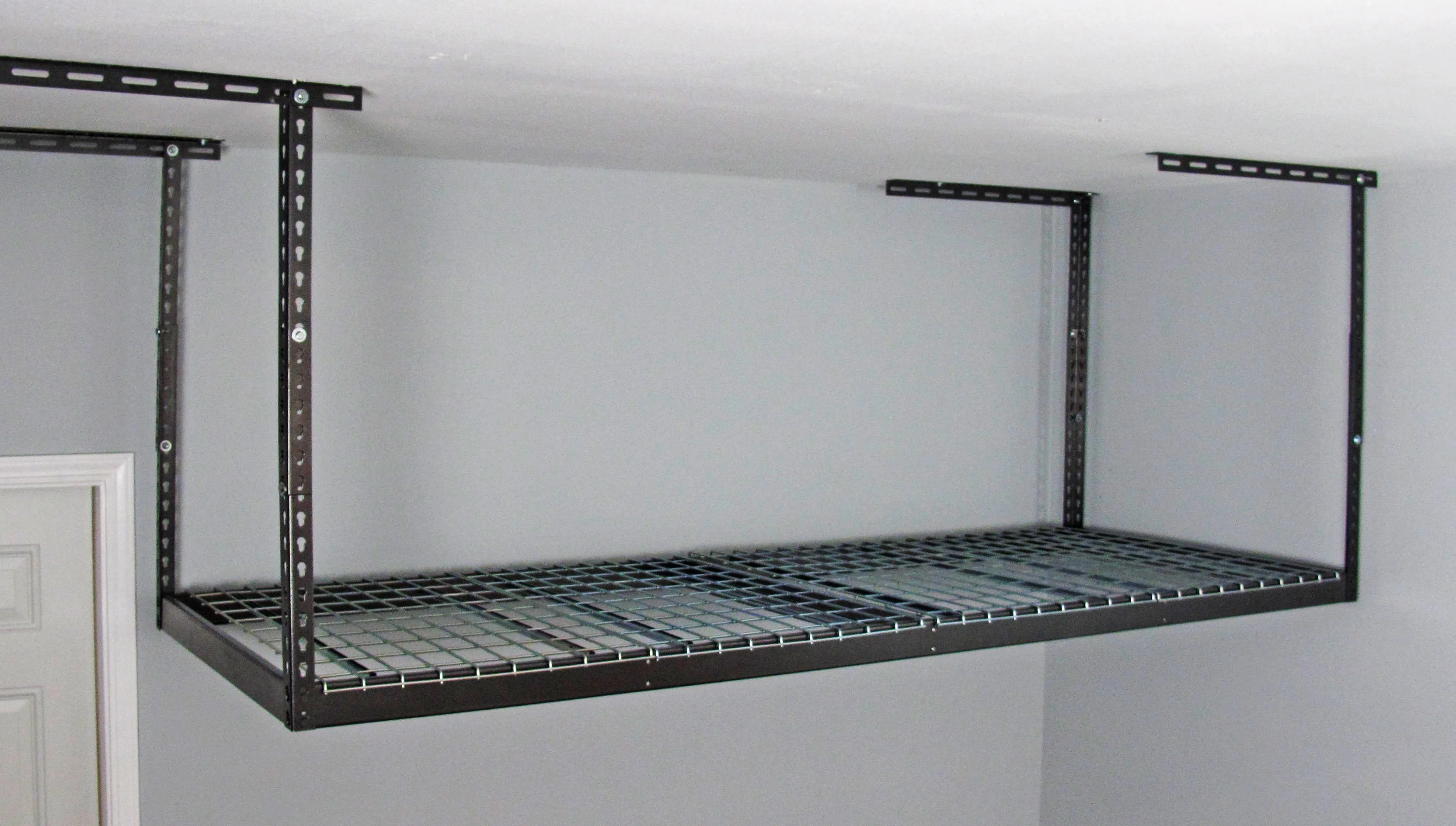 MonsterRax 3' x 8' Overhead Garage Storage Rack Holds 450 Pounds, White