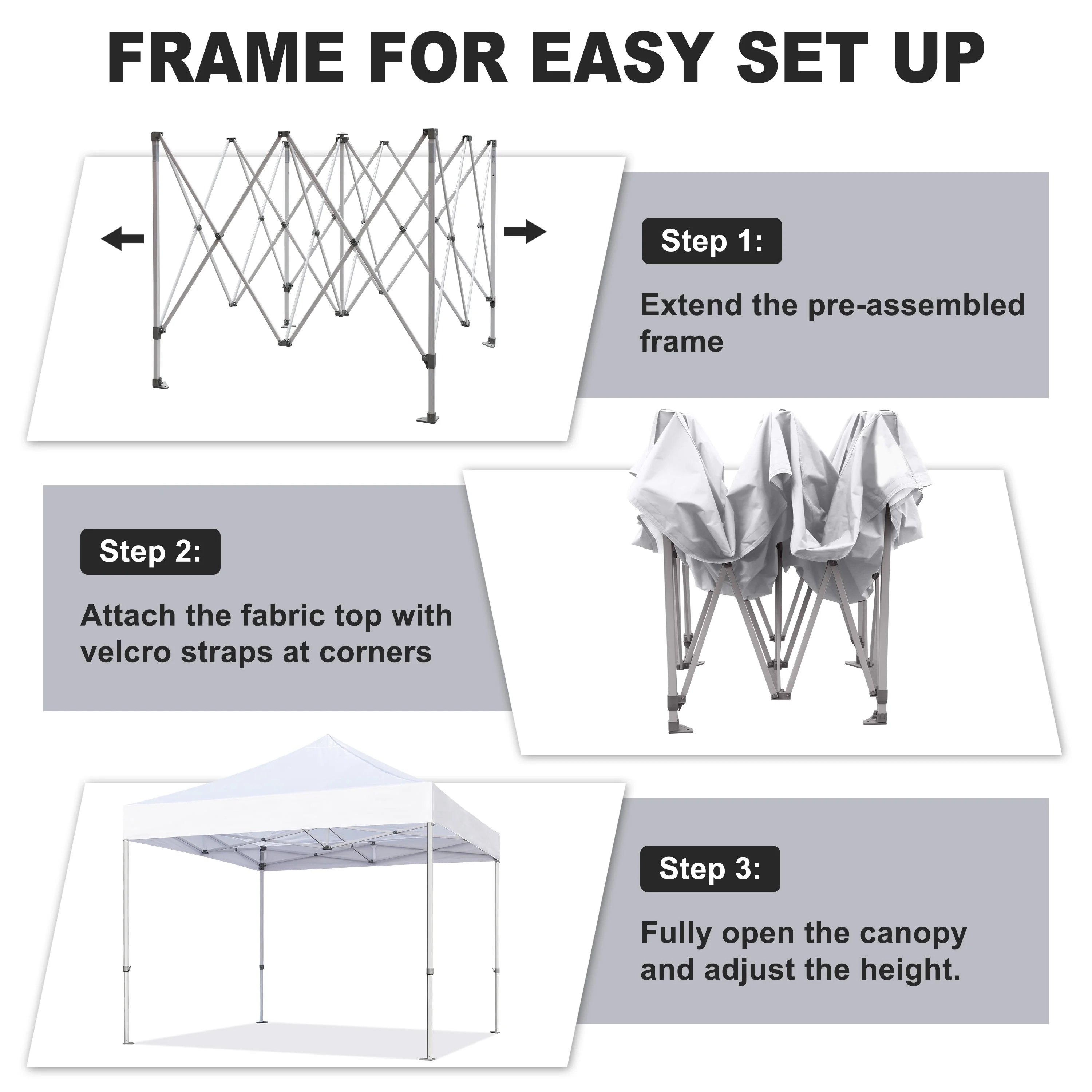 Eurmax Canopy 10' x 10' Beige Pop-up and Instant Outdoor Canopy